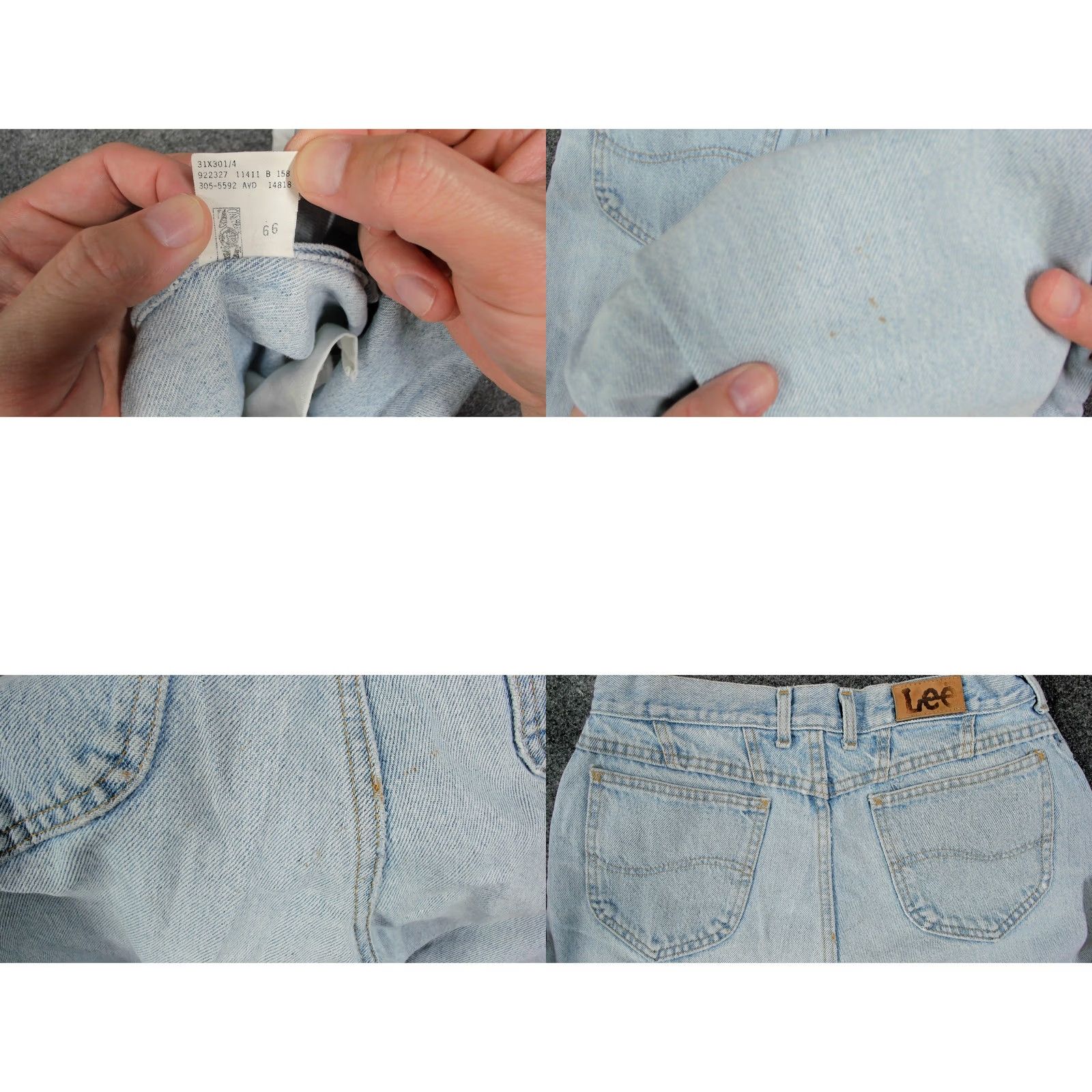 Lee VINTAGE Lee 80s High Waist Mom Jeans Tapered Light Wash USA Sz 10 W30 L28 Womens Jeans Size 32" / US 10 / IT 46 - 8 Thumbnail