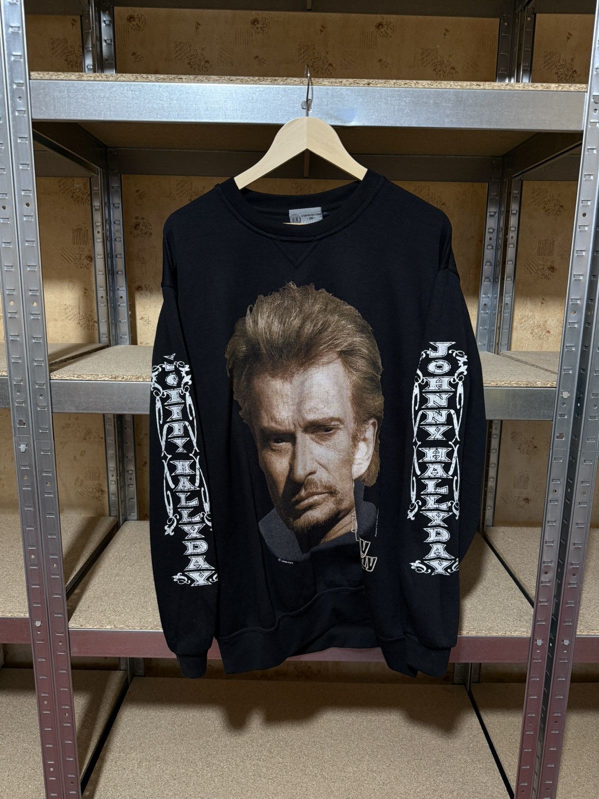 Band Tees × Vintage Vintage 2003 Johny Hallyday Promo Rock Sweatshirt Y2K Hype Size US XL / EU 56 / 4 - 1 Thumbnail