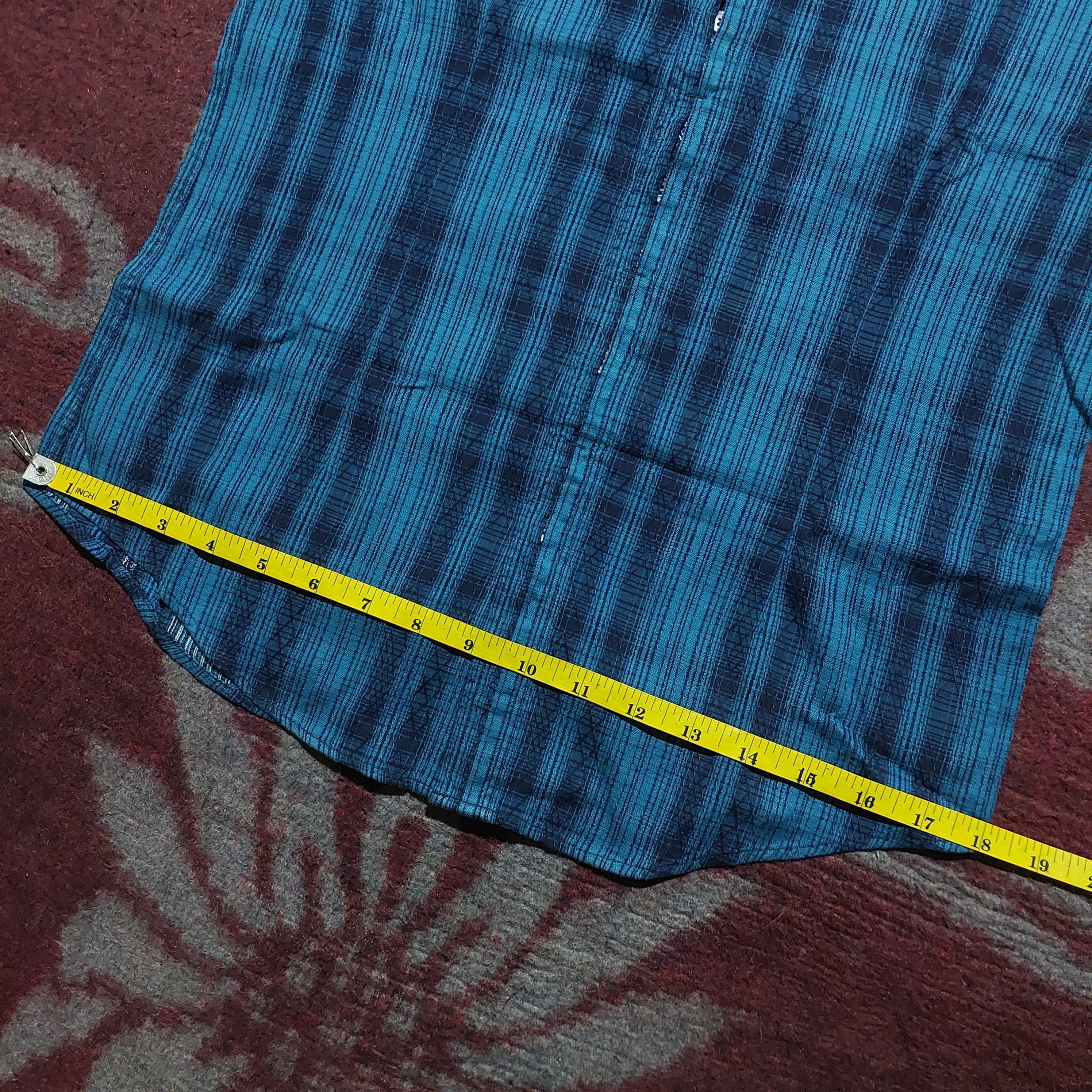 Tornado Mart Zero by Tornado Mart blue stripes button up L/s shirt Size US L / EU 52-54 / 3 - 12 Thumbnail