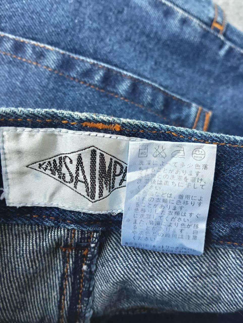 Kansai Yamamoto 90s baggy KANSAI IMPACT Embroidered Eagle Denim Jeans Size US 36 / EU 52 - 4 Thumbnail