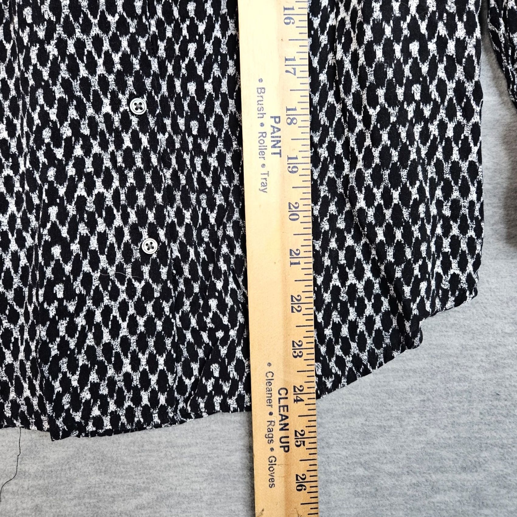 Joie JOIE Shirt Womens XS V-Neck Long Sleeve Button Up Blouse Black White Casual Regular Size XS Size XS / US 0-2 / IT 36-38 - 4 Thumbnail