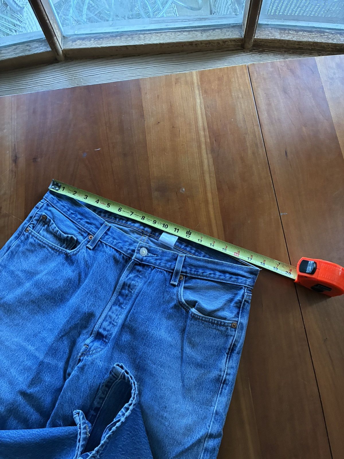 Levi's Vintage faded Levis 501 denim jeans Size US 35 - 6 Thumbnail