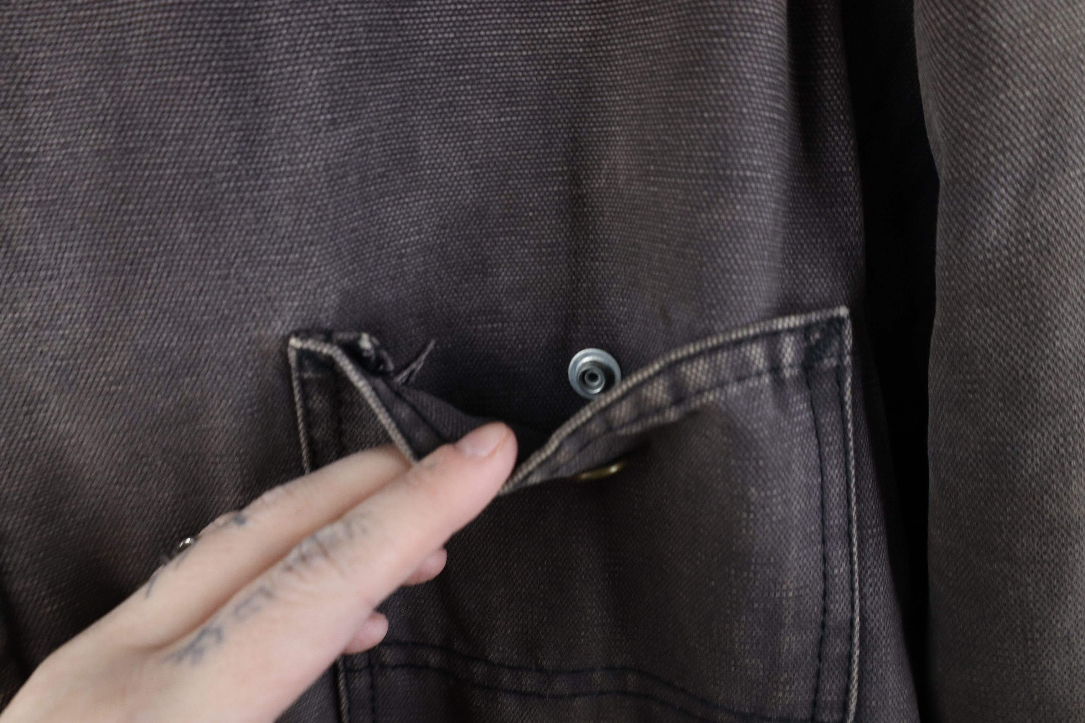 Caterpillar × Vintage Vintage 90s Cat Caterpillar Quilted Canvas Chore Barn Jacket Size US XL / EU 56 / 4 - 6 Thumbnail