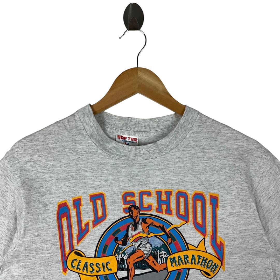 Other Vintage 90s OLD SCHOOL Clothing Co classic marathon tee Size US M / EU 48-50 / 2 - 2 Thumbnail