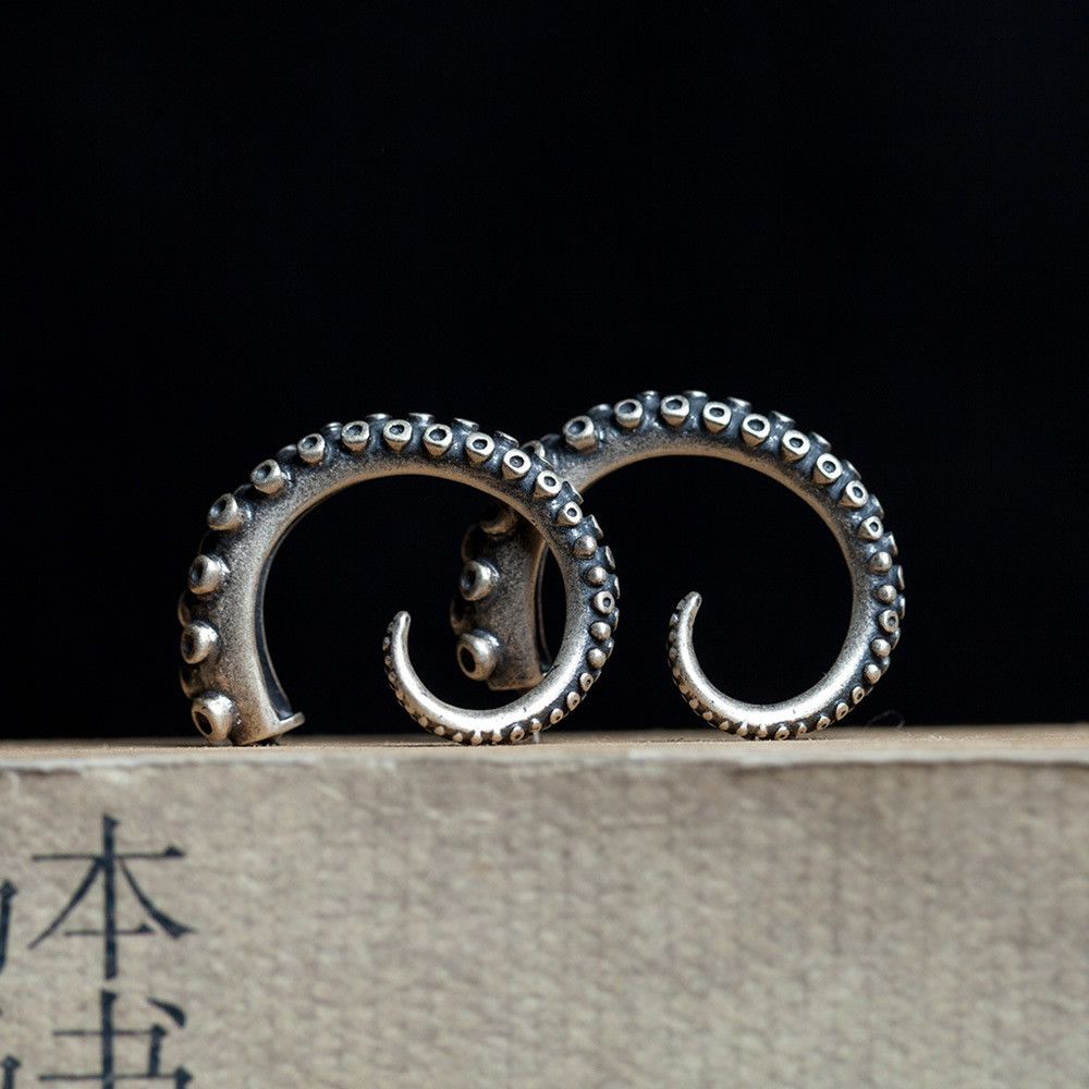 Jewelry Cthulhu Mythos New Trend Earrings One Pairs Chrome Jewelry Size ONE SIZE - 2 Thumbnail