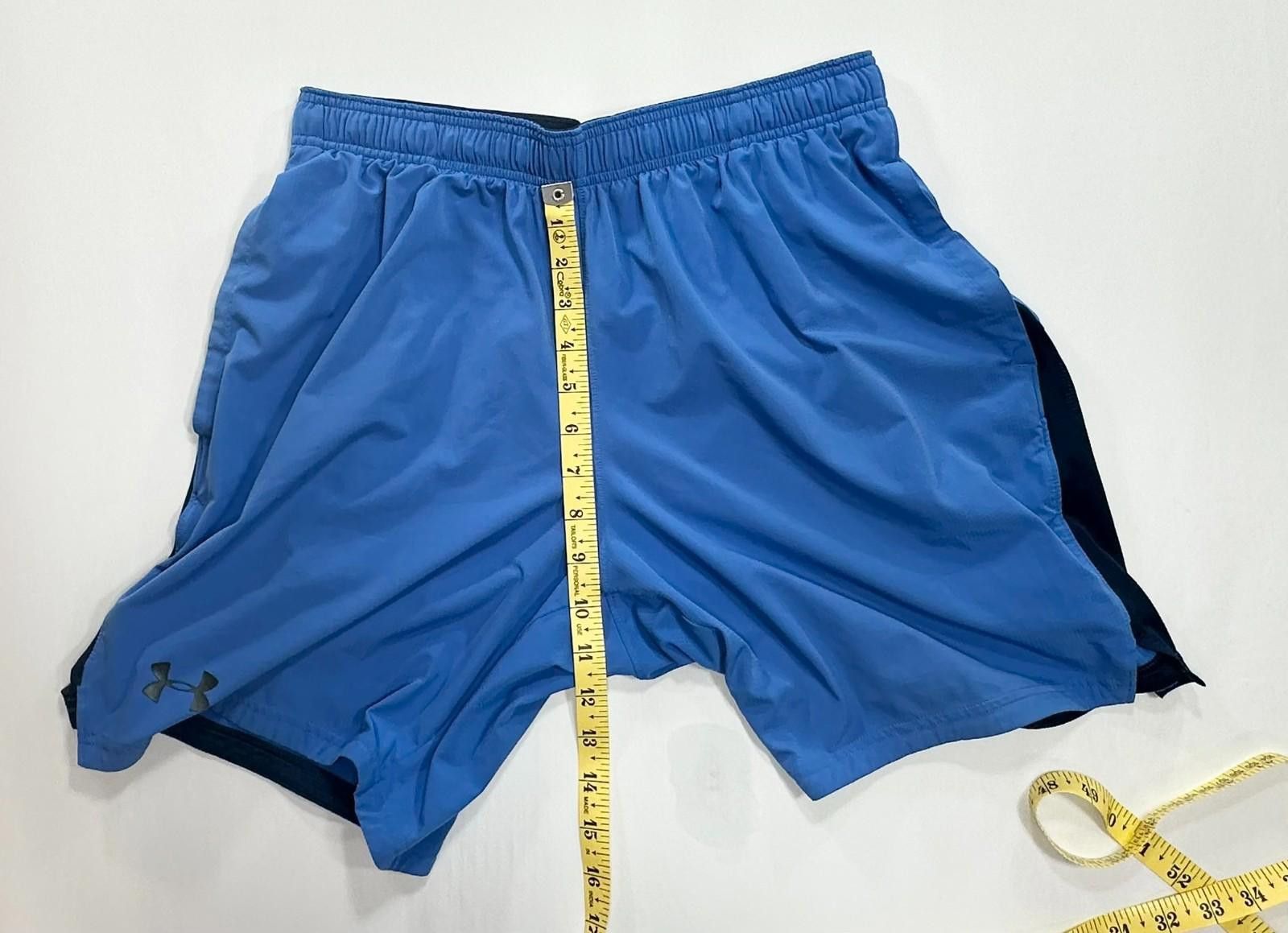 Under Armour Under Armour Elastic Drawstring Athletic Shorts Blue Mens L Size US 34 / EU 50 - 4 Thumbnail