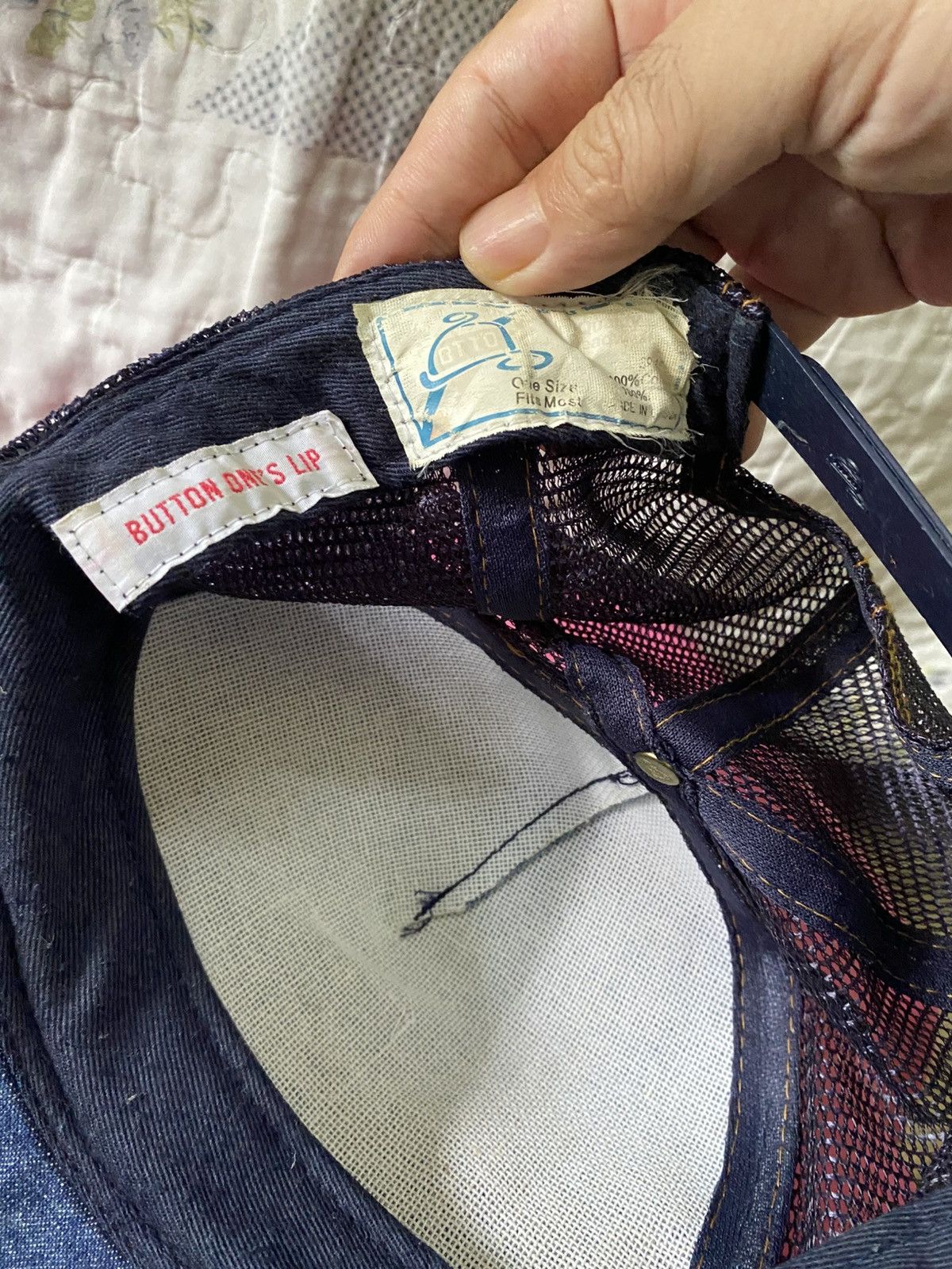 Japanese Brand Art Of Anarchy Denim Mesh Cap Size ONE SIZE - 5 Thumbnail