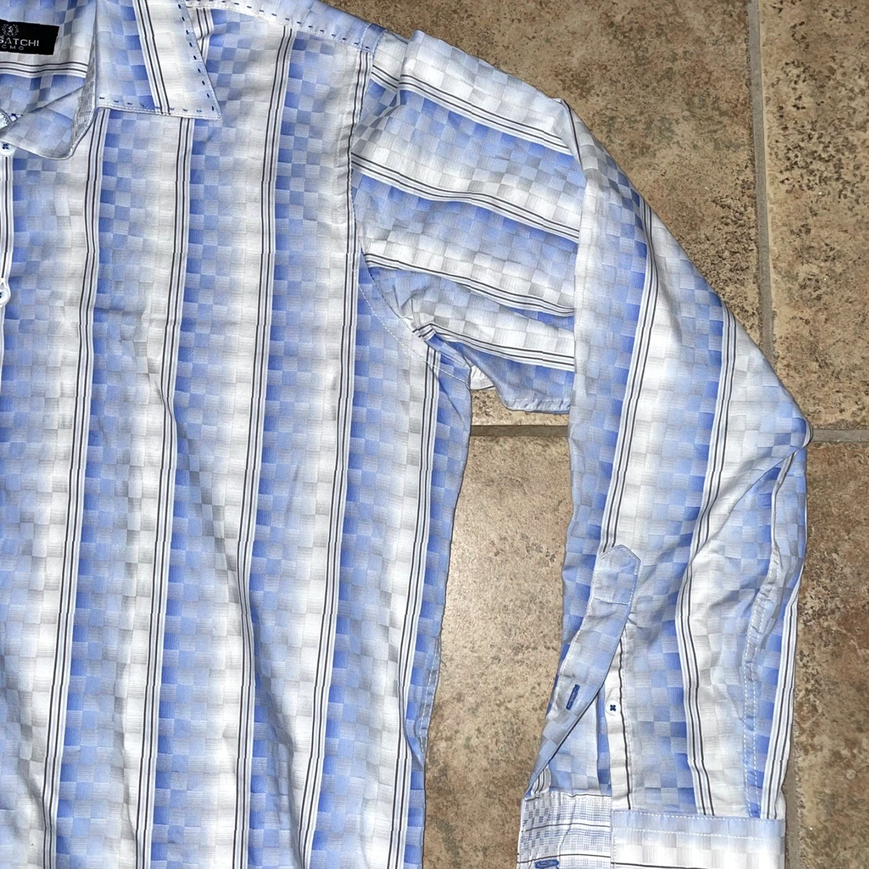 BUGATCHI Bugatchi ucmo Button-Down Shirt Striped Long Sleeve Mens M Multicolor Size US M / EU 48-50 / 2 - 2 Thumbnail