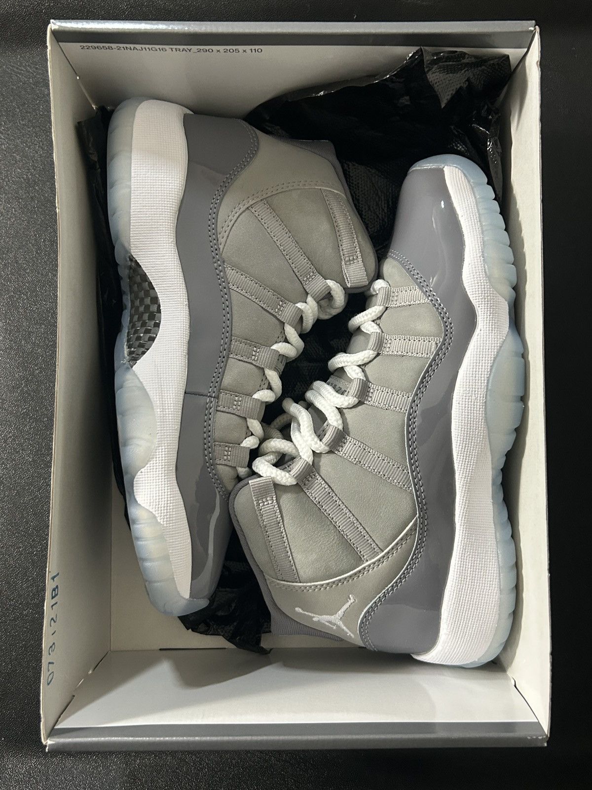 Nike Nike Air Jordan 11 Retro GS 'Cool Grey' 2021 Youth Size 4.5Y Size US 4.5 / IT 34.5 - 2 Thumbnail