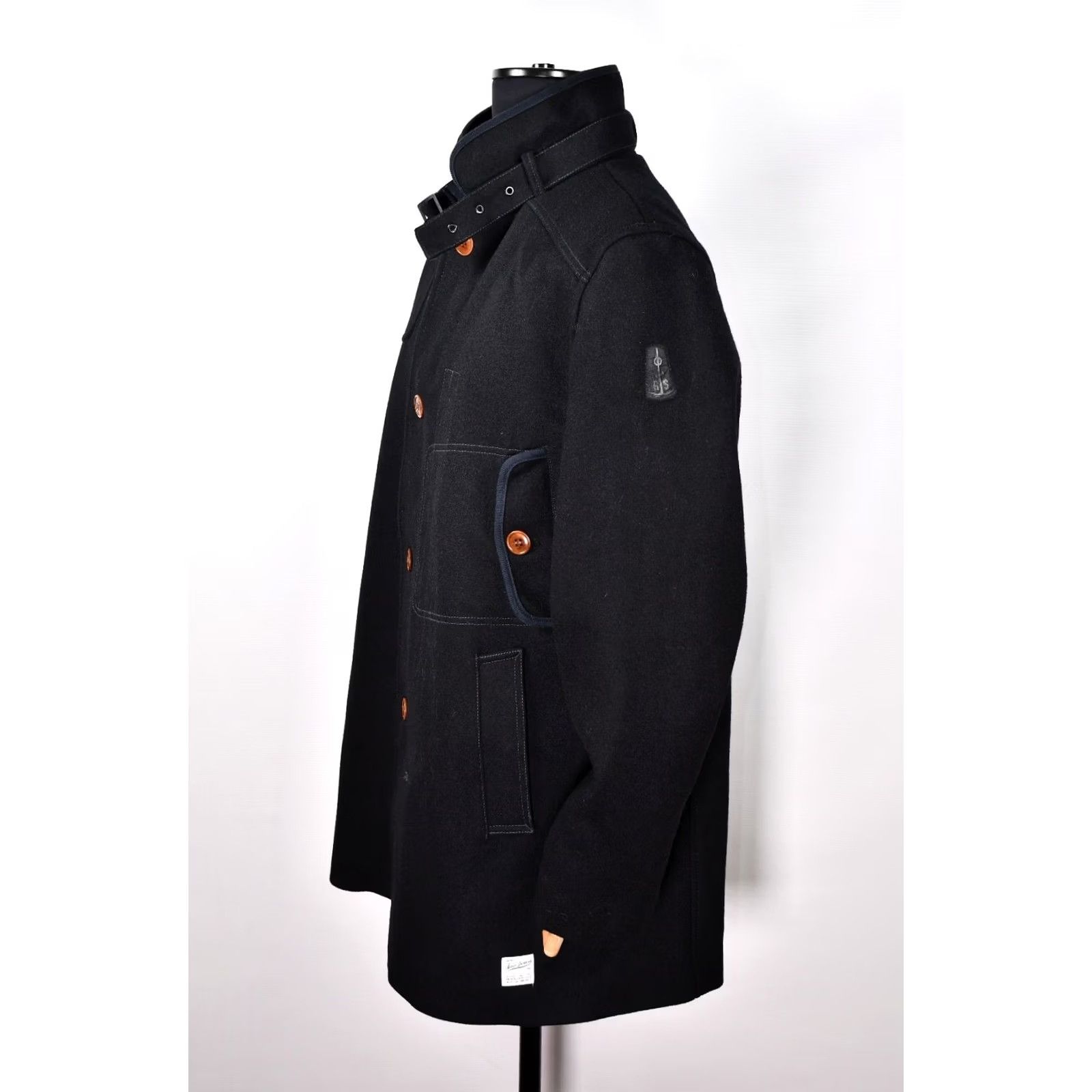 G-Star G-Star RAW Decoy Wool Garber Trench Jacket Mens 3XL Wool Black 3XL Coat Casual Vintage: No Size US XXL / EU 58 / 5 - 2 Thumbnail