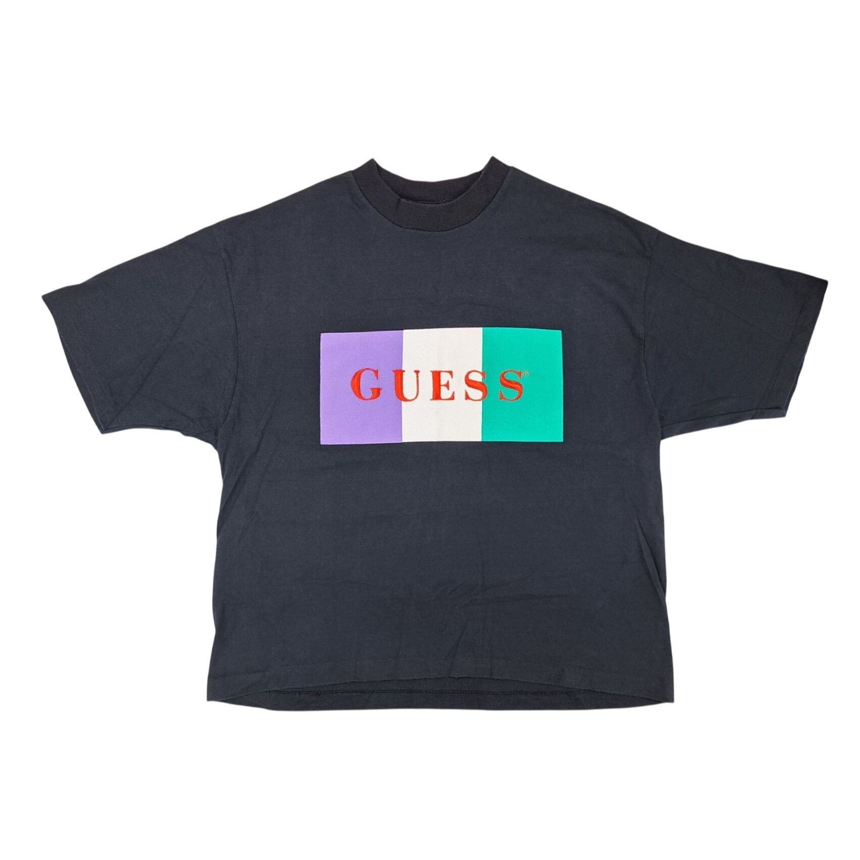 Guess Vintage Guess Georges Marciano Embroidered Logo Crop T-Shirt Size US L / EU 52-54 / 3 - 1 Thumbnail