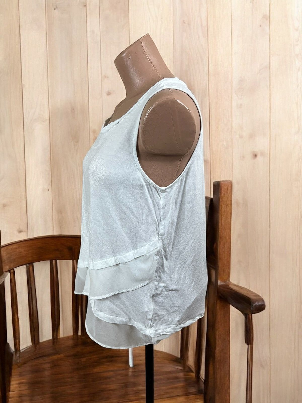 Desigual Desigual white blouse size L Size L / US 10 / IT 46 - 4 Thumbnail