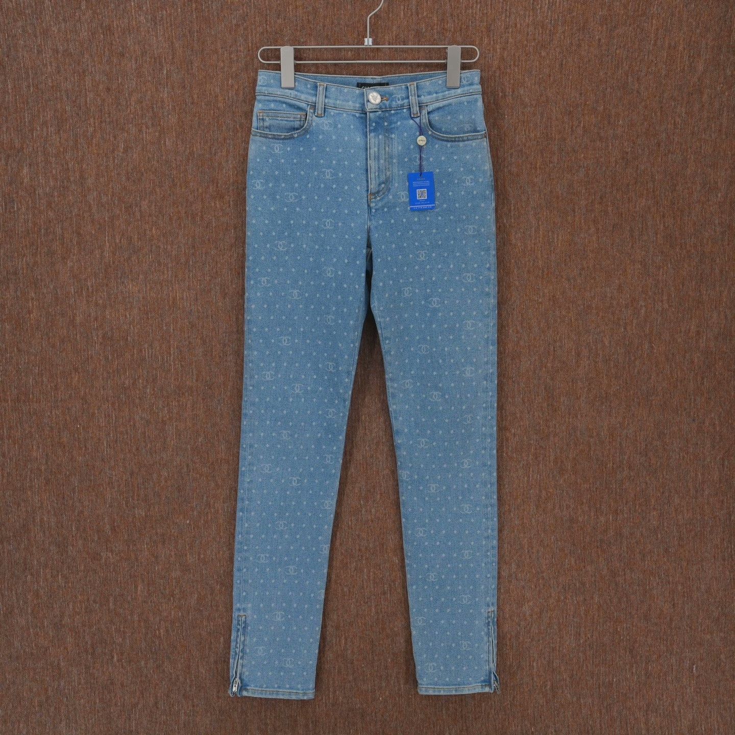 Chanel Chanel Retro Denim Blue Jeans 23 Women Size 23" - 1 Thumbnail