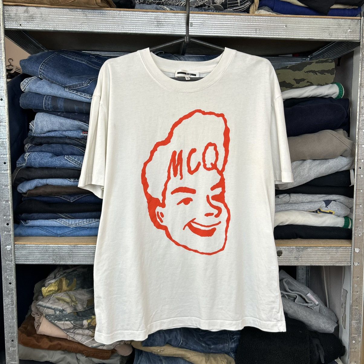 McQ Alexander McQueen Luxury Alexander McQueen MCQ Big logo streetwear tee Size US XL / EU 56 / 4 - 1 Thumbnail