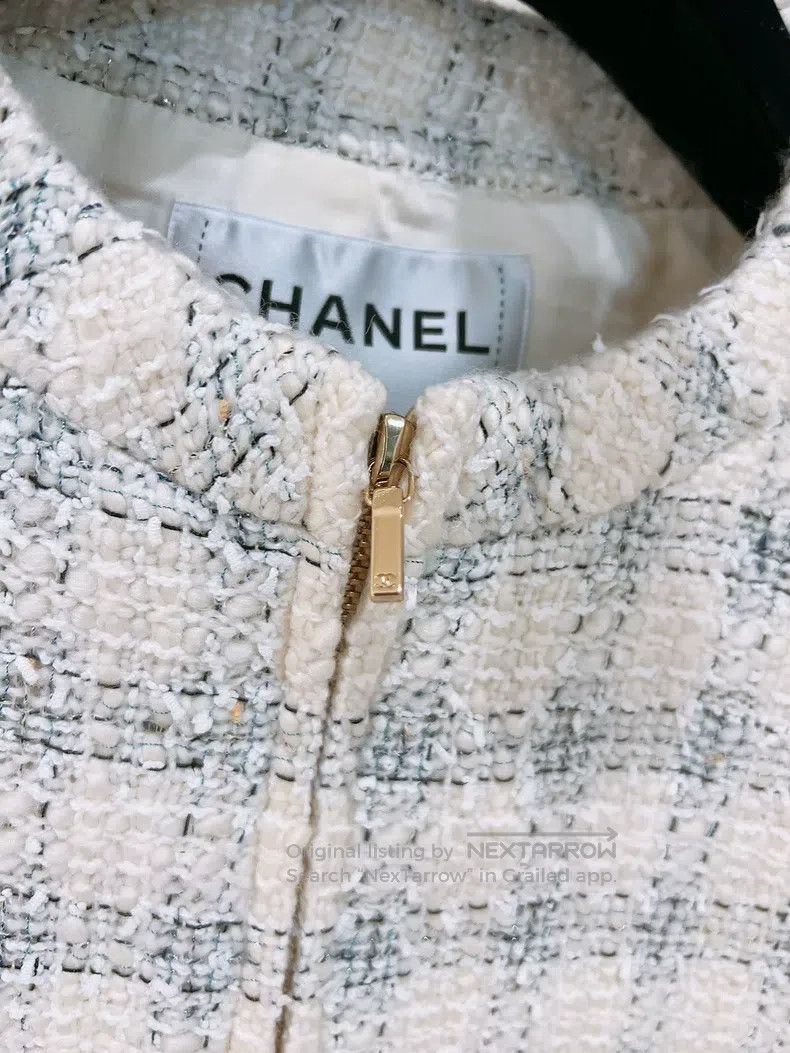 Chanel Chanel Snow series milky white tweed coat Size XS / US 0-2 / IT 36-38 - 5 Thumbnail