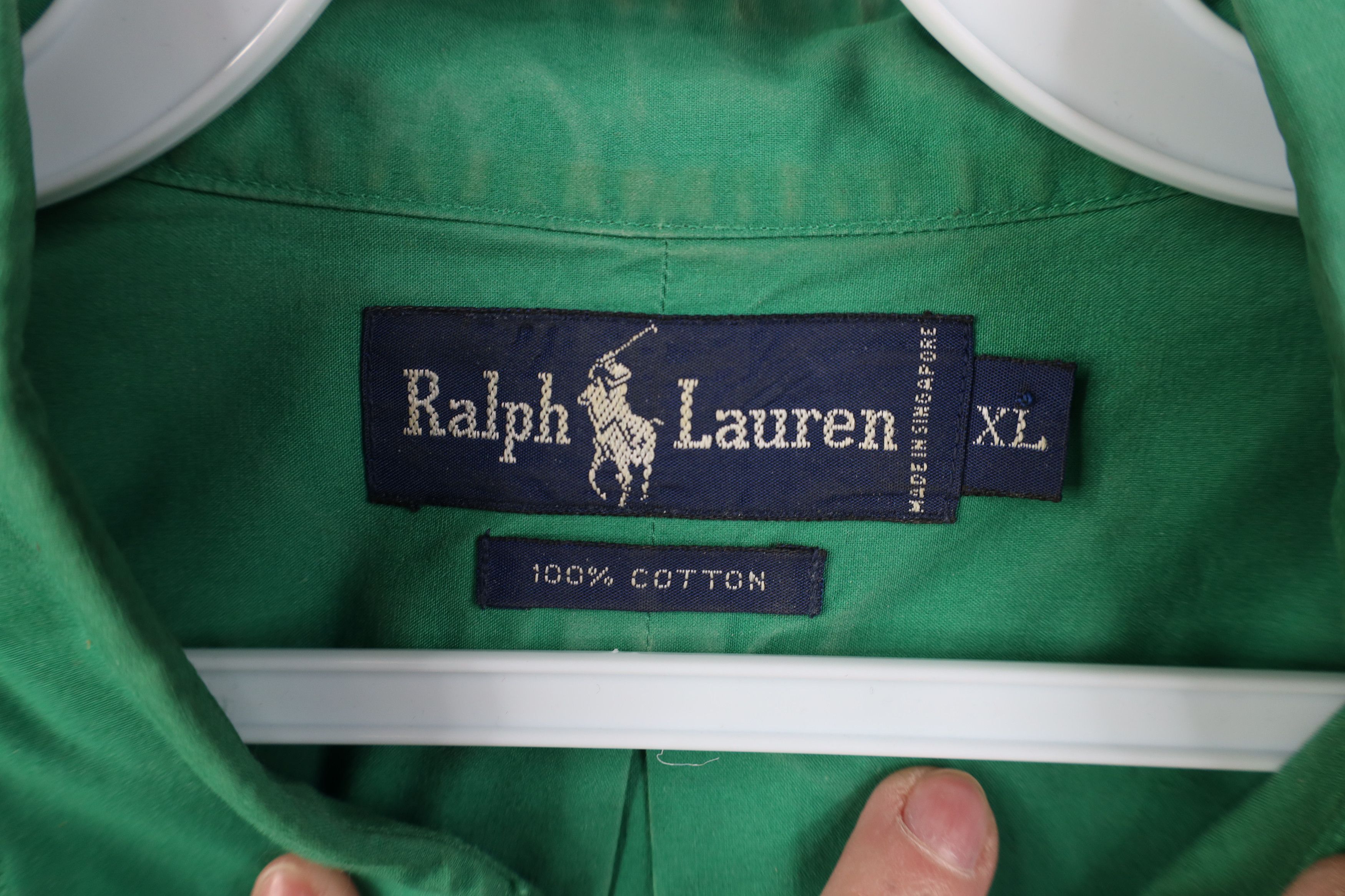 Ralph Lauren Vintage 90s Ralph Lauren Crest Collared Button Down Shirt Size US XL / EU 56 / 4 - 9 Thumbnail