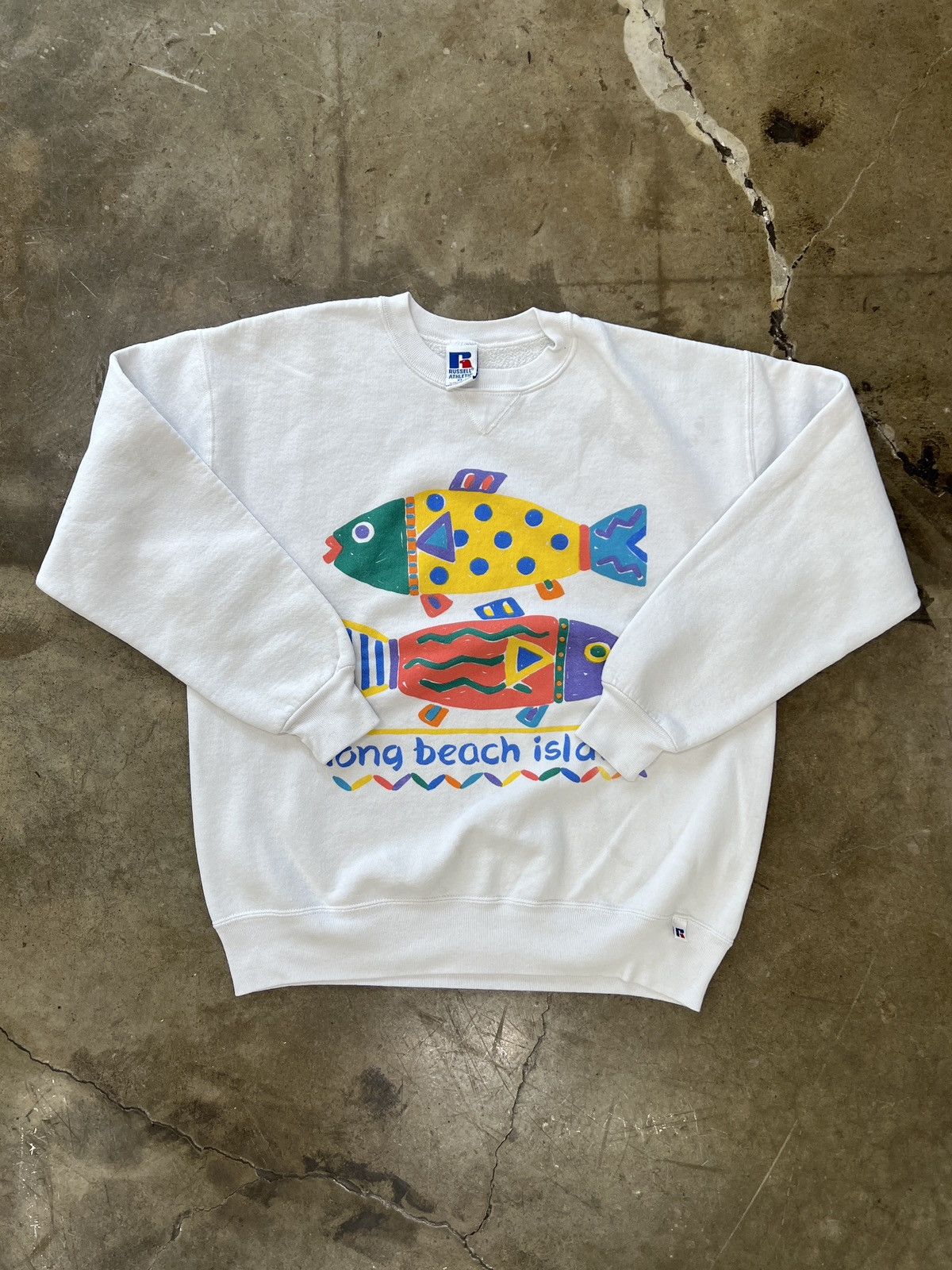 Vintage Vintage Russell Athletic Long Beach Crewneck XL Size US XL / EU 56 / 4 - 2 Thumbnail
