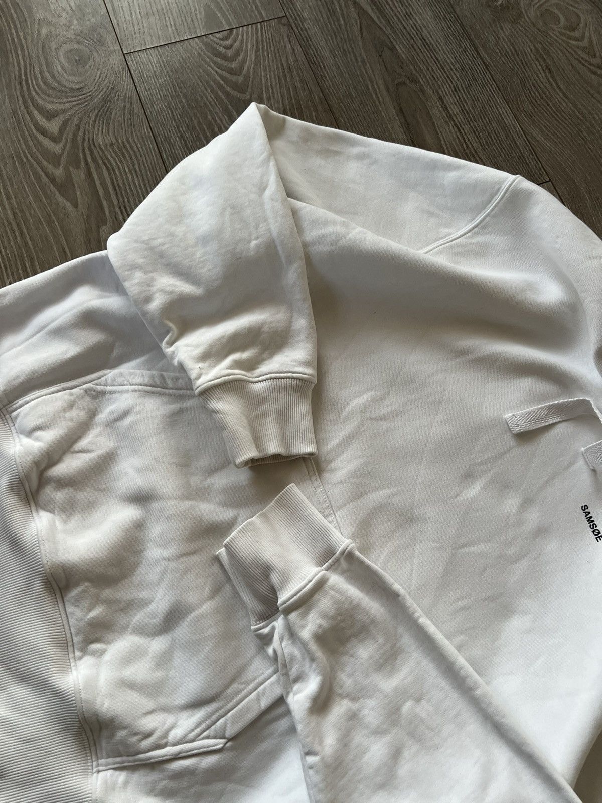 Samsoe Samsoe Samsoe Samsoe New Collection Printed Logo Basic White Hoodie Size US L / EU 52-54 / 3 - 15 Thumbnail