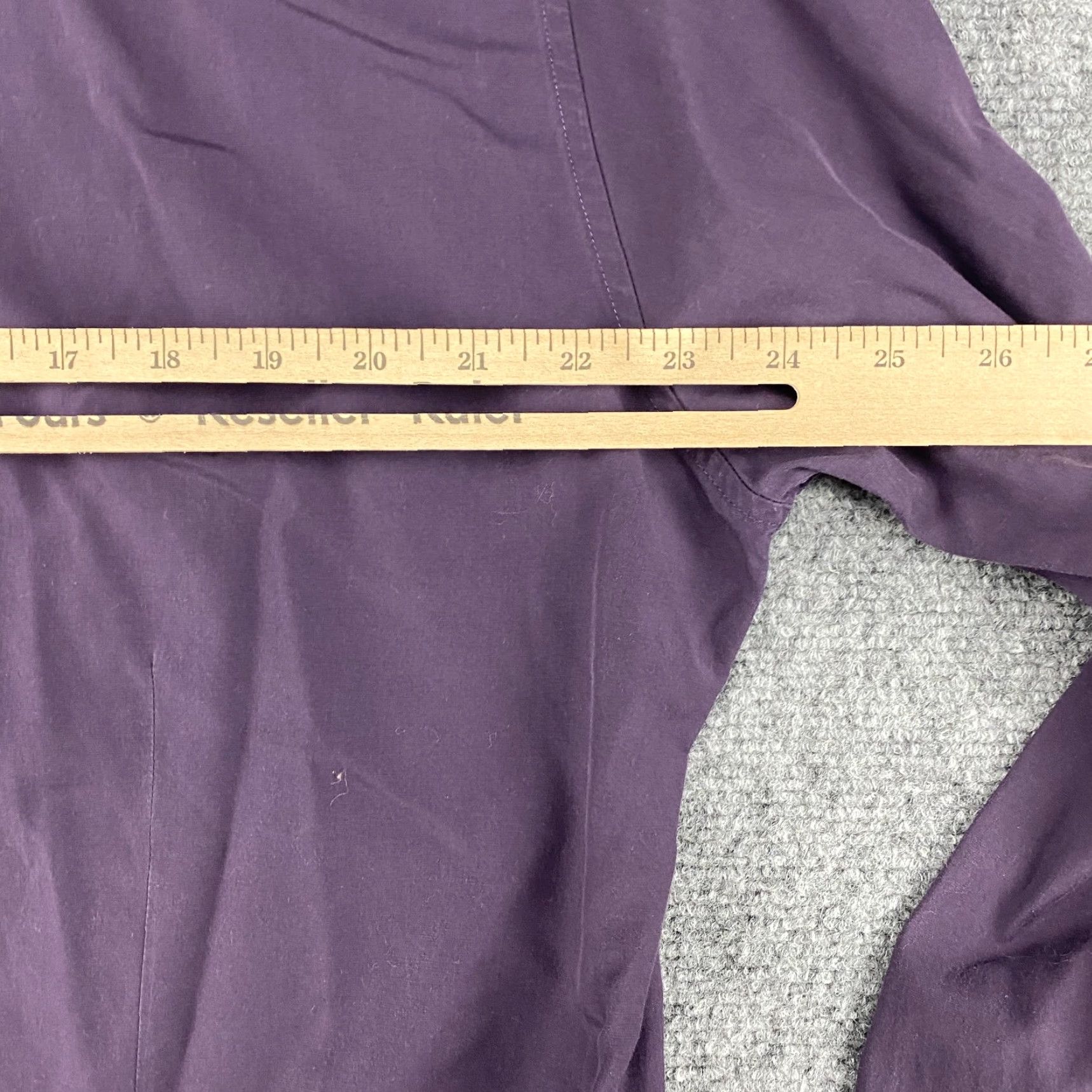 Theory Theory Shirt Mens XL Purple Stretch Long Sleeve Button Up Dress Cotton Spandex Size 46R - 5 Thumbnail