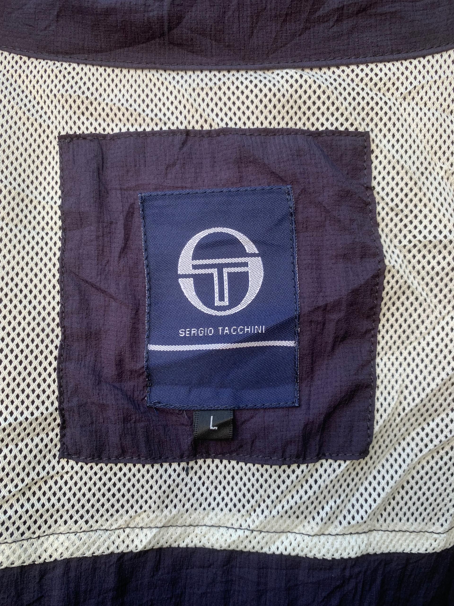 Sergio Tacchini Rare!!! Vtg Sergio Tacchini Windbreaker Hoodie Jacket Size US L / EU 52-54 / 3 - 6 Thumbnail