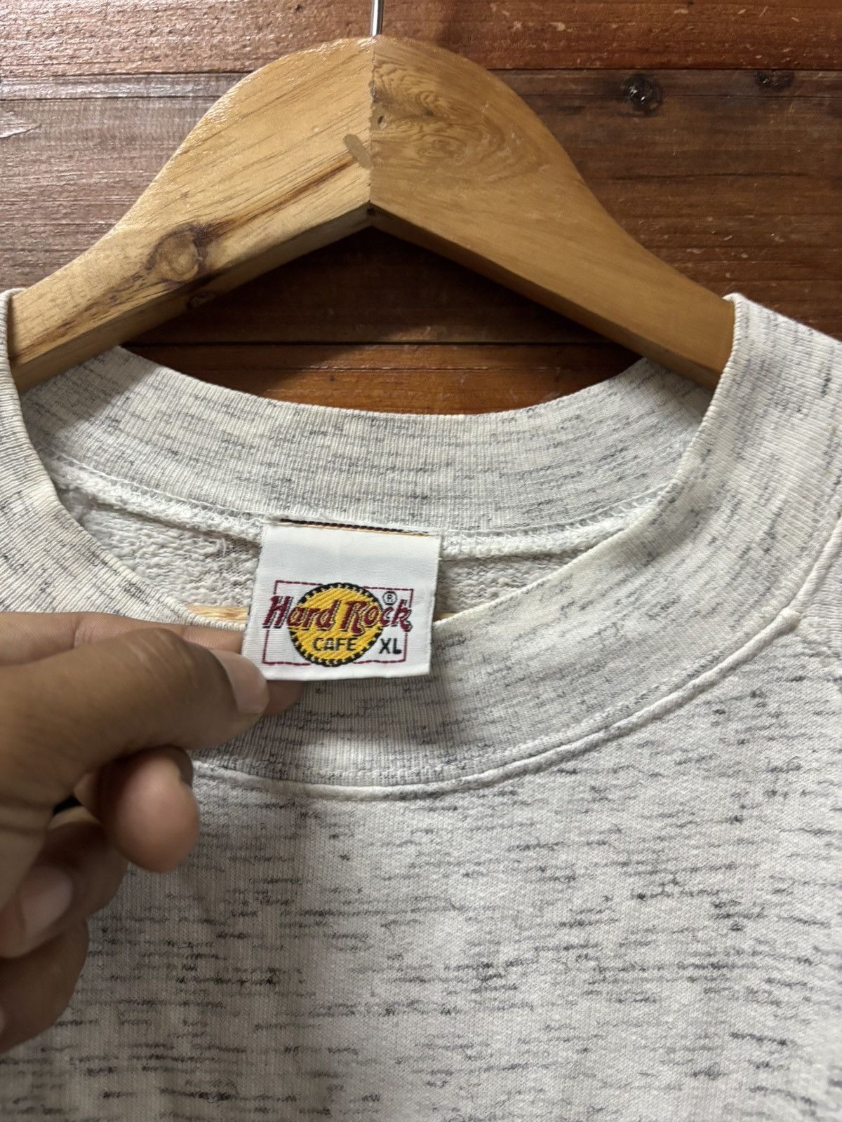 Hard Rock Cafe Vintage 90s hard rock cafe amsterdam sweatshirt Size US XL / EU 56 / 4 - 4 Thumbnail