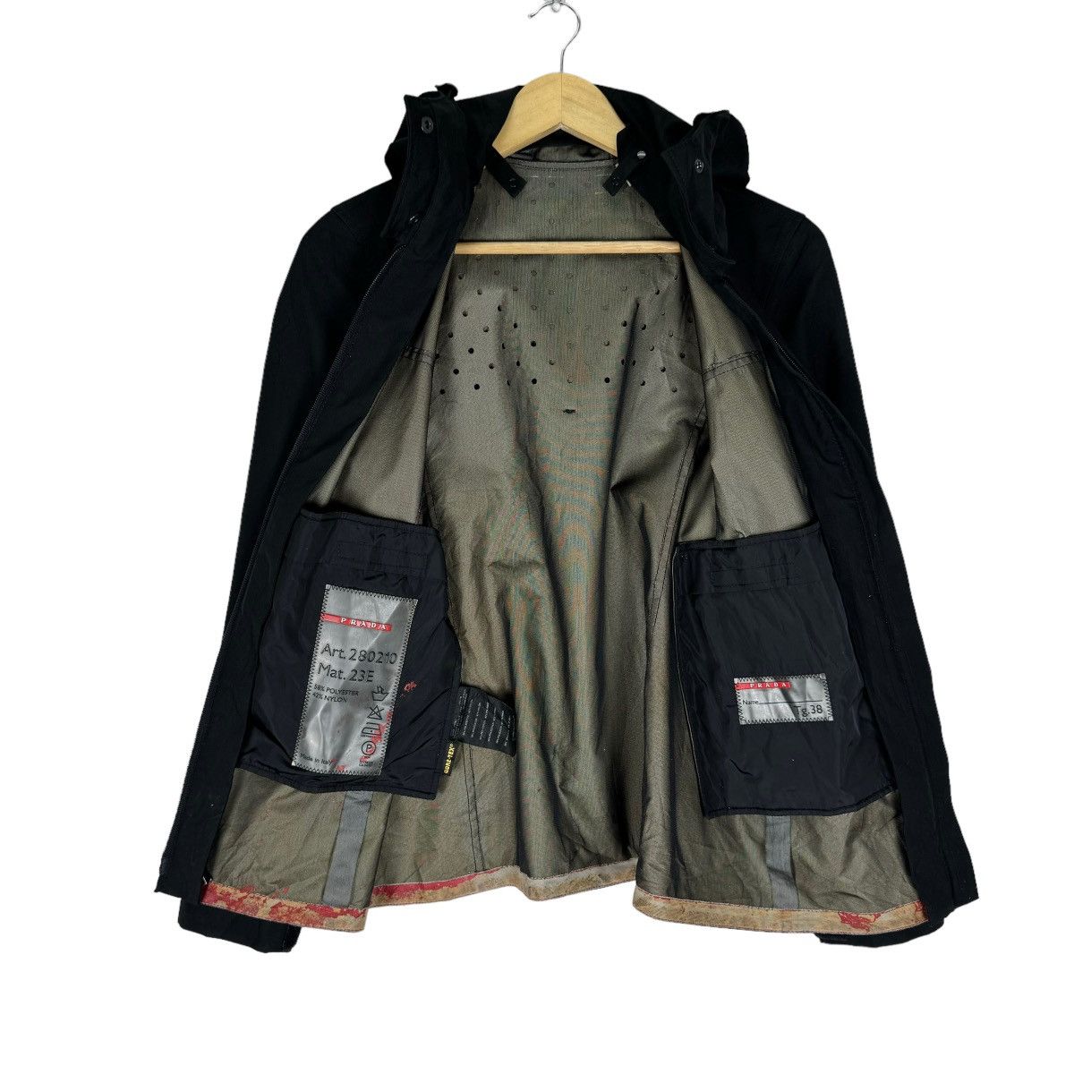 Prada 🌟PRADA GORETEX HOODIE LIGHT ZIPPER JACKET Size US S / EU 44-46 / 1 - 8 Thumbnail