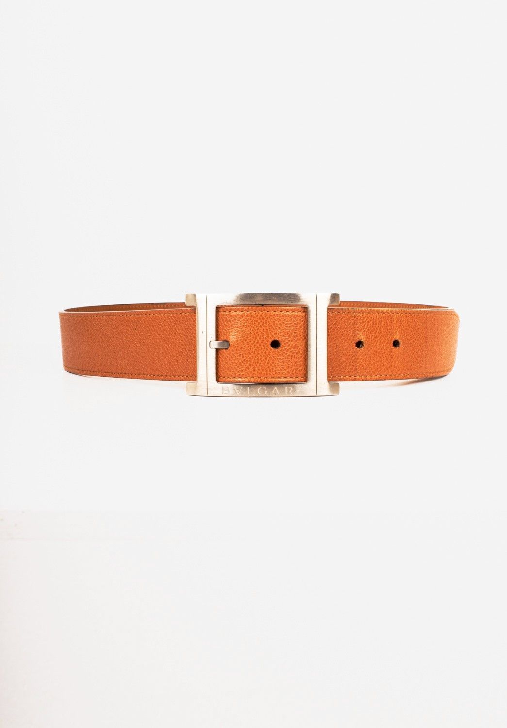 Bvlgari Bvlgari Men Leather Belt Size L Size 40 - 3 Thumbnail