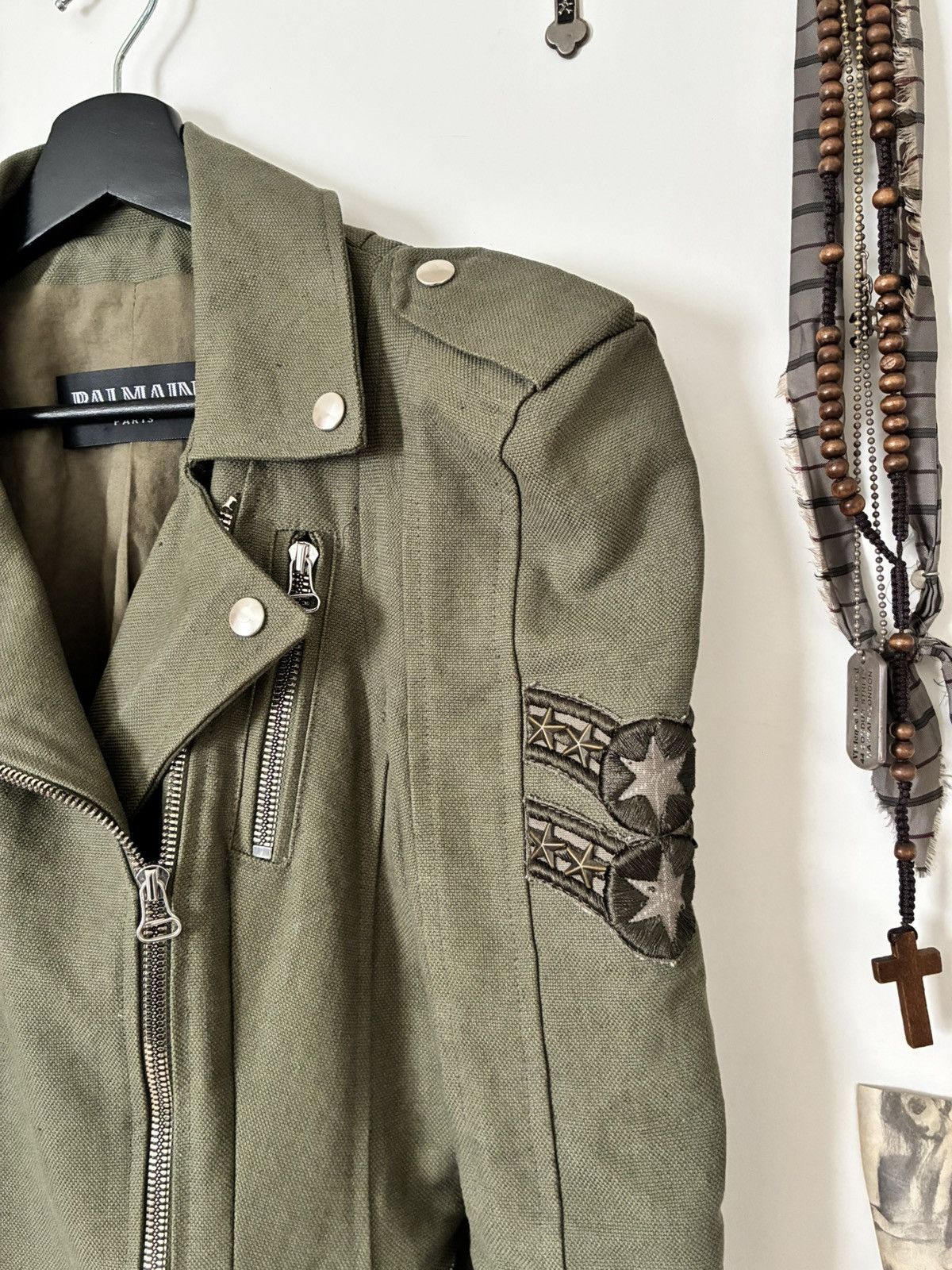 Balmain Balmain SS10 Star Studded Military Jacket Size S / US 4 / IT 40 - 2 Thumbnail