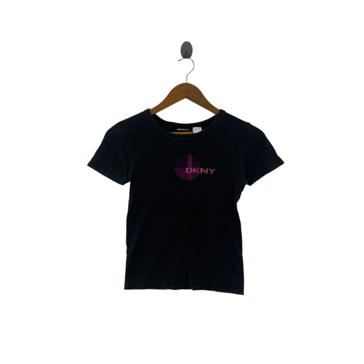 DKNY Vintage DKNY DONNA KARAN NEW YORK Slim Fit Tee Shirt Top Size XXS / US 00 / IT 34 - 1 Thumbnail