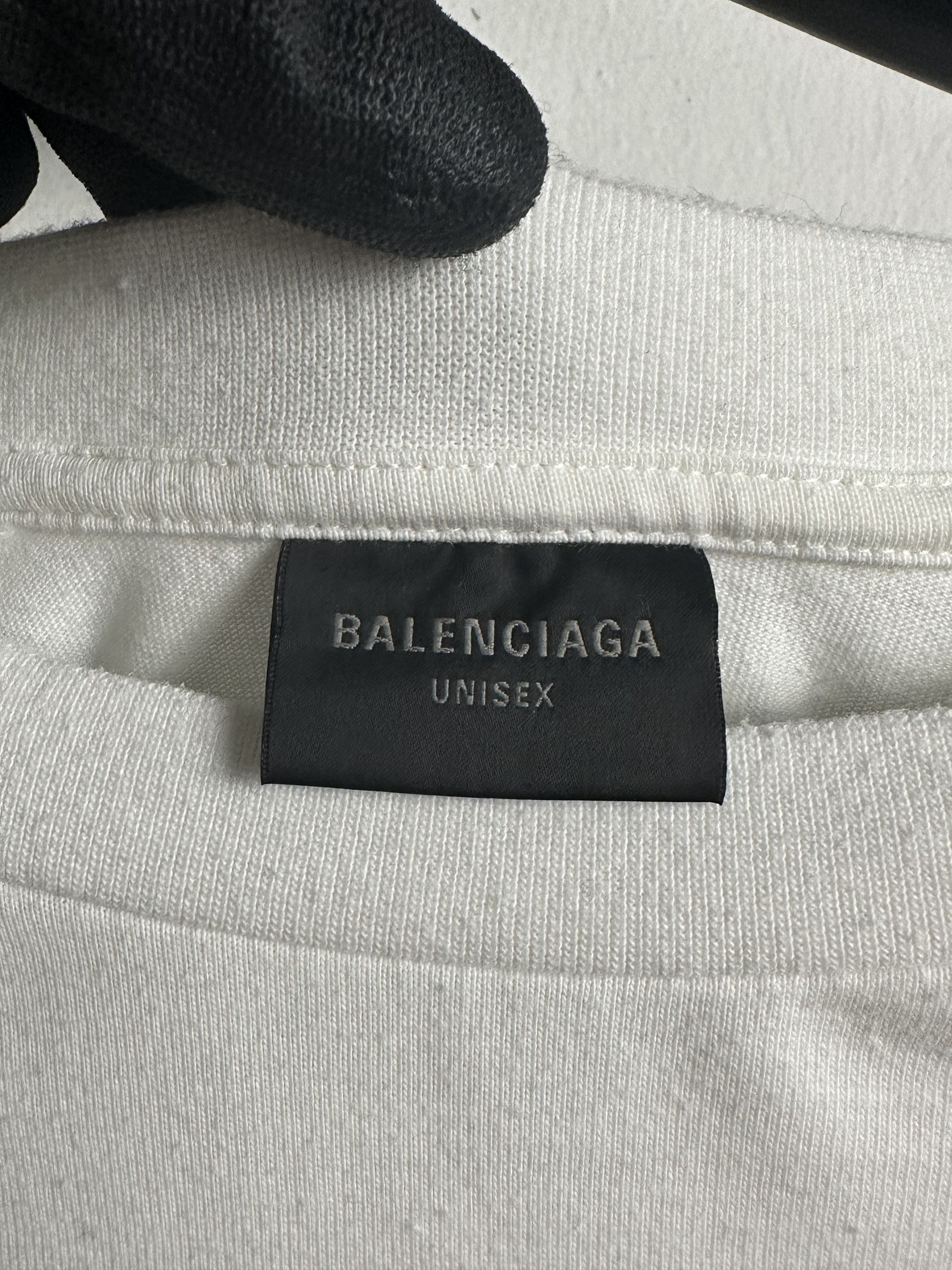 Balenciaga Balenciaga White Soccer Long Sleeve Jersey "Tokyo" Size US M / EU 48-50 / 2 - 10 Thumbnail