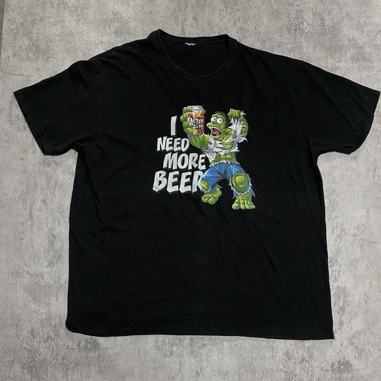Other Black and green Hulk t-shirt vintage y2k Boxy Size US XL / EU 56 / 4 - 1 Thumbnail