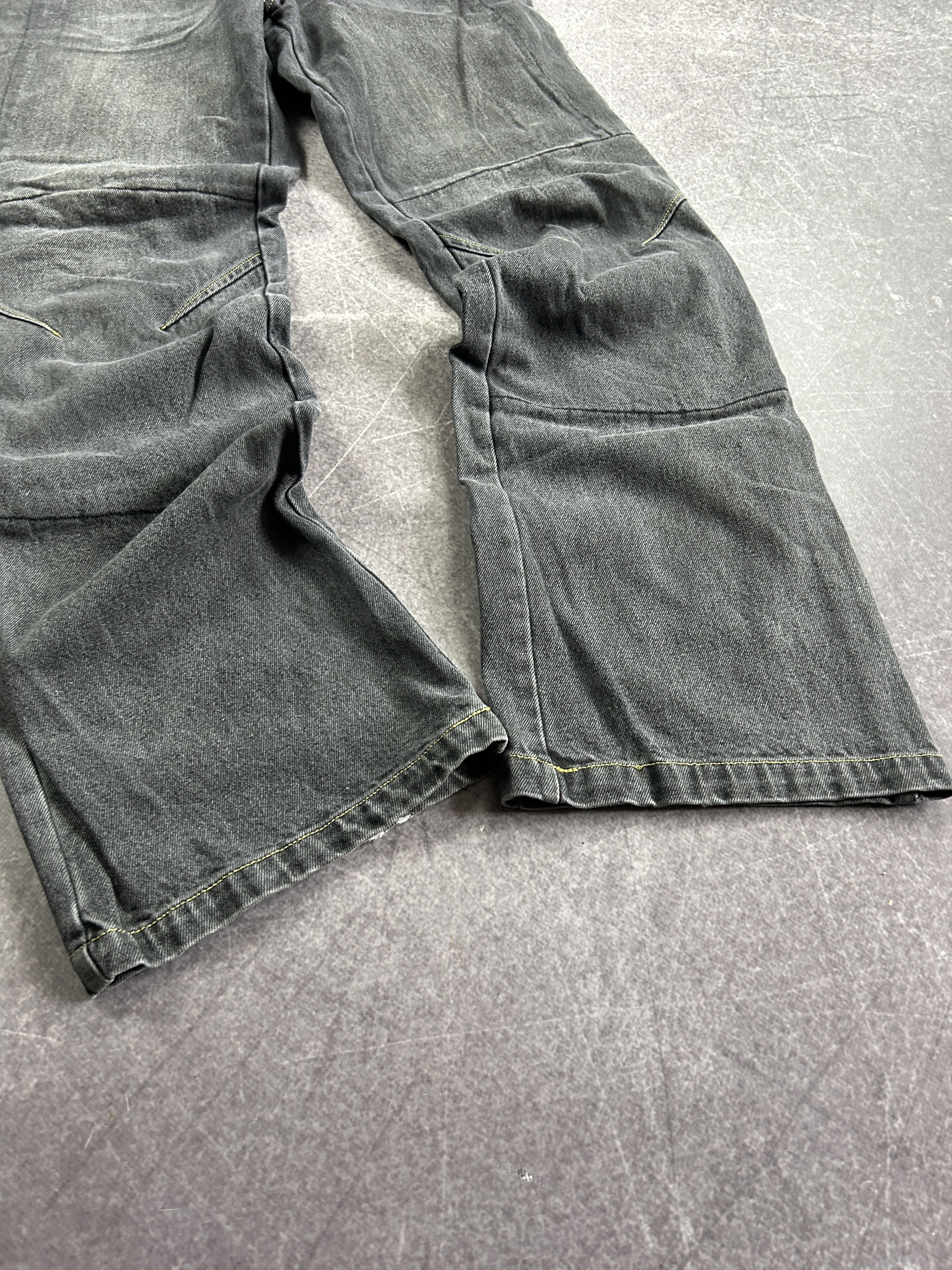 Japanese Brand vintage rick owens opium style japanese washed jeans 90s Size US 34 / EU 50 - 3 Thumbnail