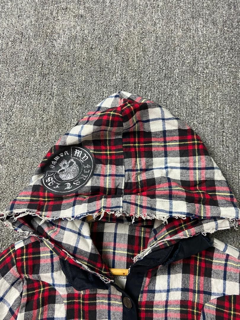 Japanese Brand Vamps 2010 Band Merchandise Hooded Plaid Shirt (203) Size US XXS / EU 40 - 10 Thumbnail