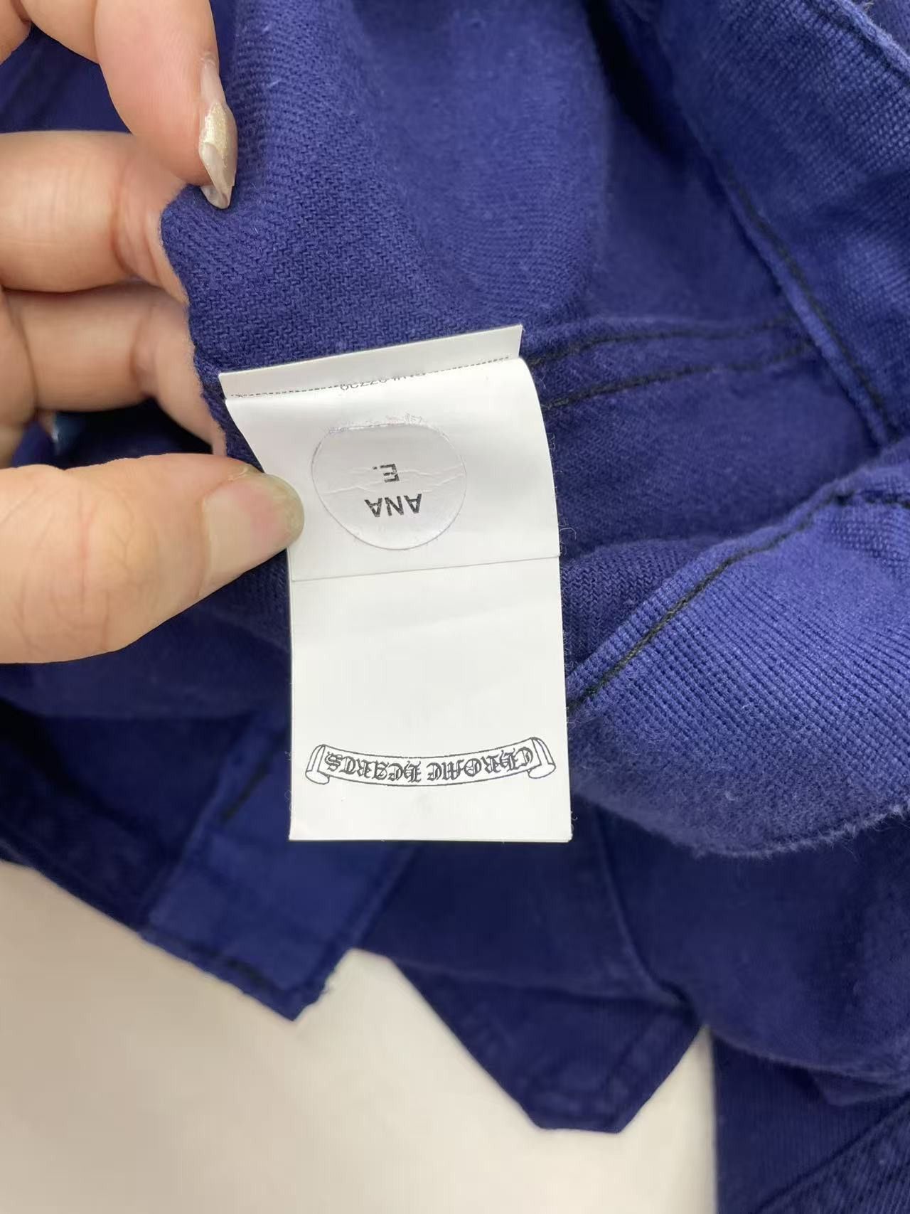 Chrome Hearts Chrome Hearts Cross Patch Bleu de Travail French Work Jacket Size US M / EU 48-50 / 2 - 9 Thumbnail