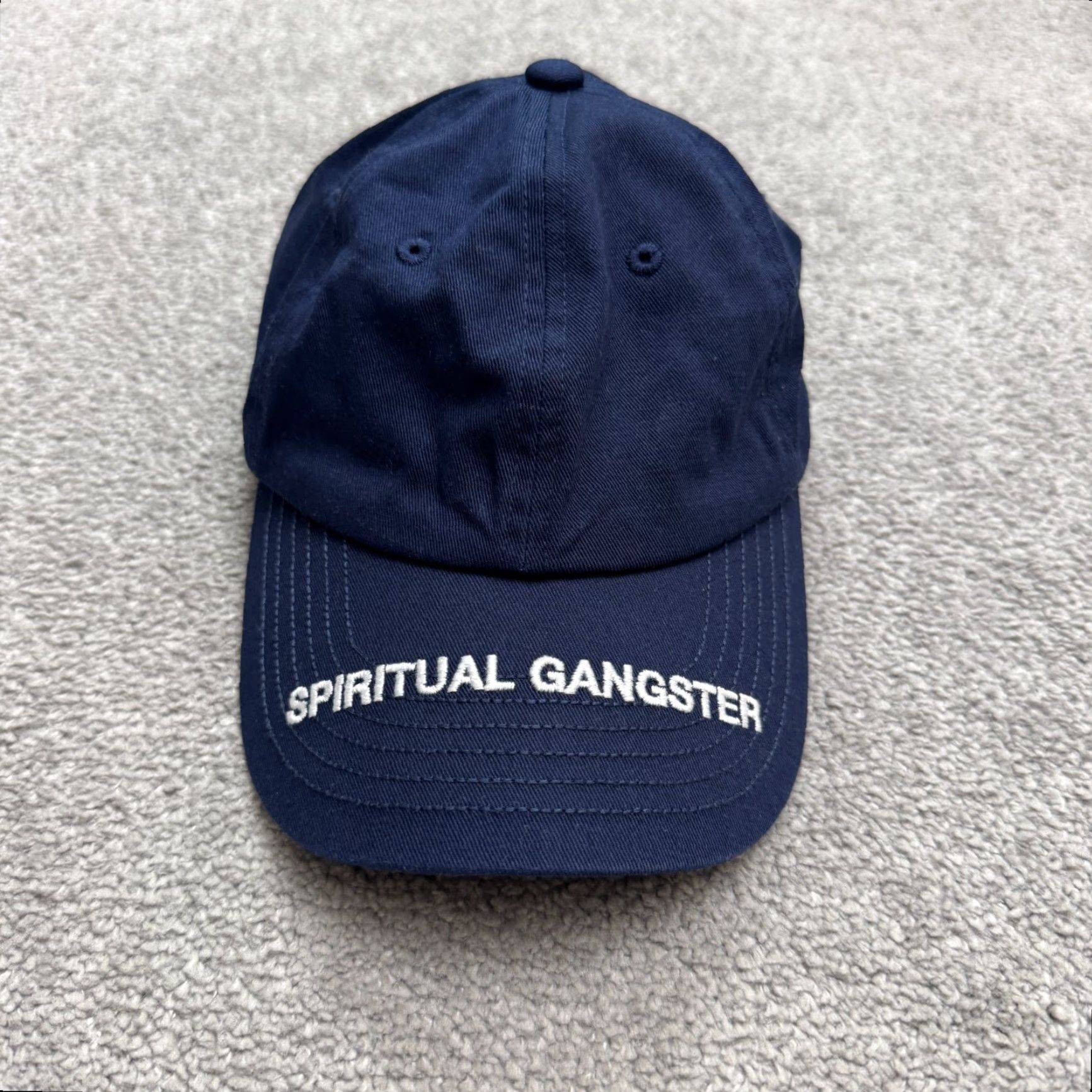 Spiritual Gangster Spiritual Gangster Baseball Hat Cap Mens One Size Blue Logo Embroidered Spiritua l Gangster Baseball Cap Mens One Size Blue Spellout Logo Embroidered Size ONE SIZE - 2 Thumbnail