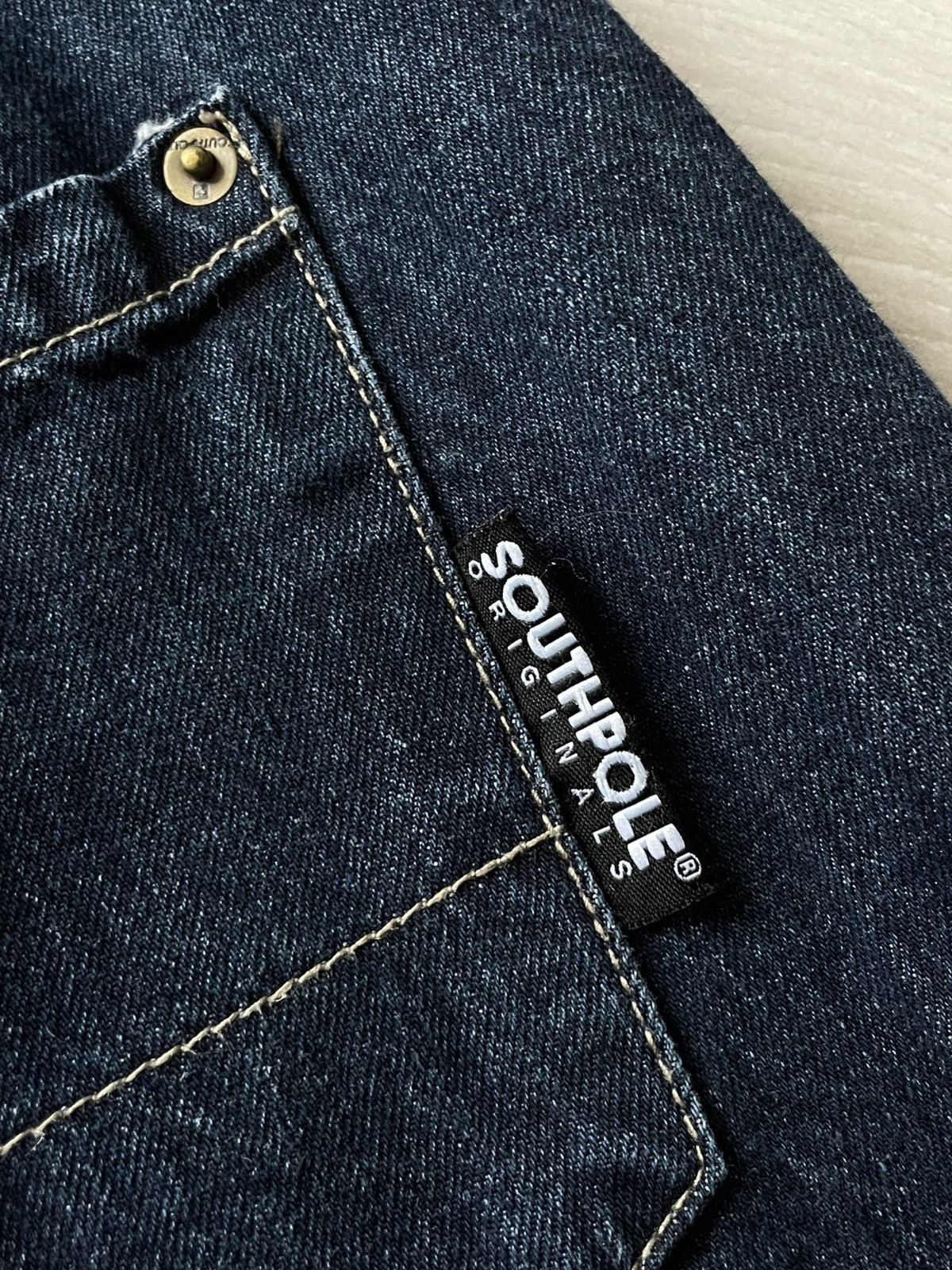 Southpole Vintage Y2K Southpole Denim Jeans 00’s Big Logo Blue RARE Size US 32 / EU 48 - 6 Thumbnail