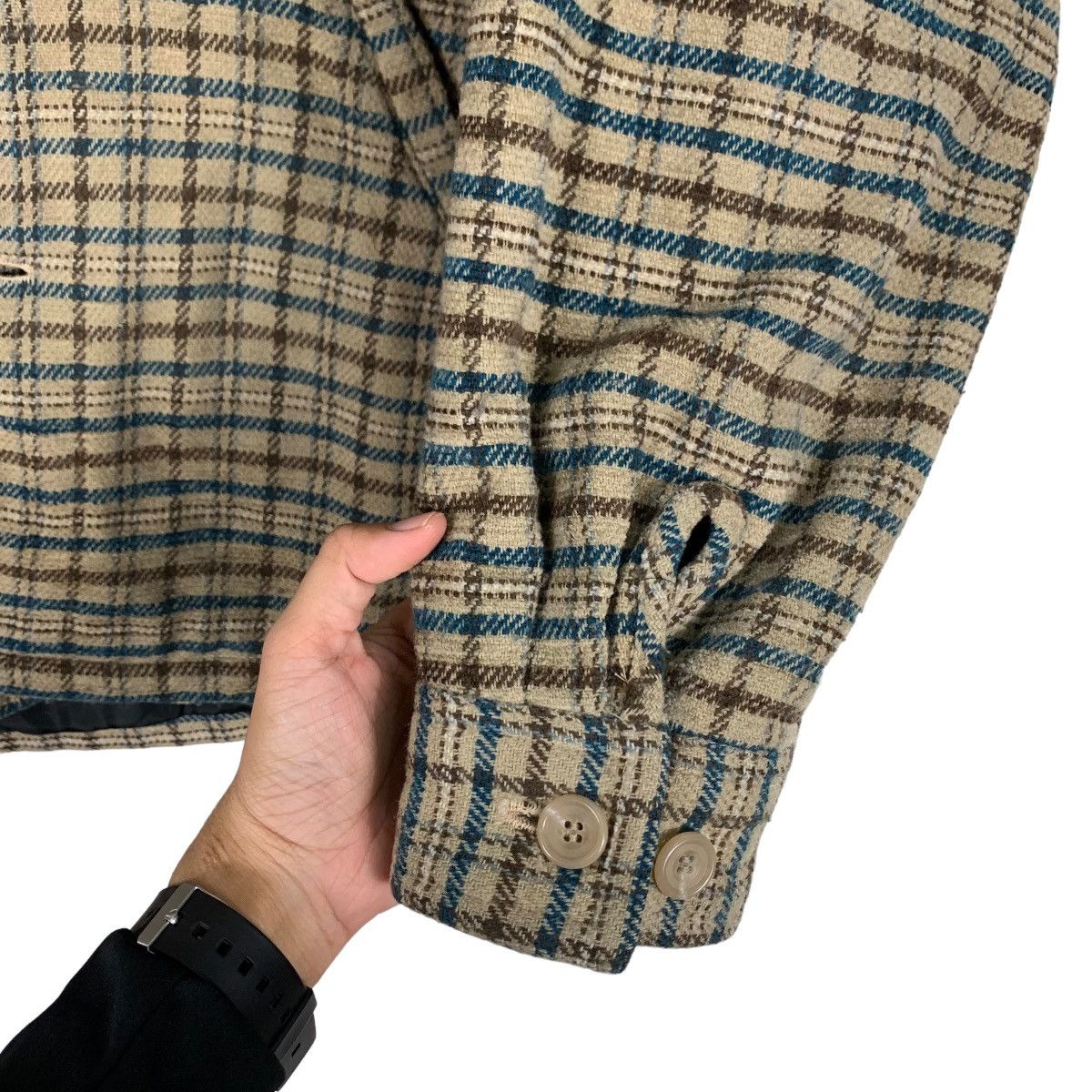 Japanese Brand FIRST DOWN Small Checked Casual Flannel Jacket #0905-C40 Size US M / EU 48-50 / 2 - 11 Thumbnail