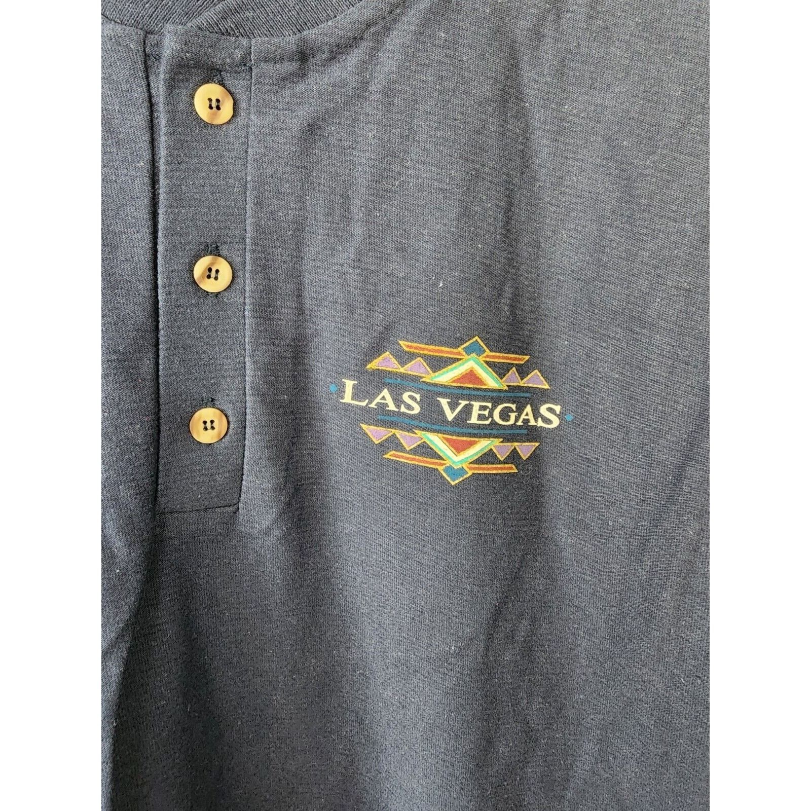 Vintage Vintage Las Vegas Shirt LV Blue Tee 90s Oneita Large Size US L / EU 52-54 / 3 - 2 Thumbnail