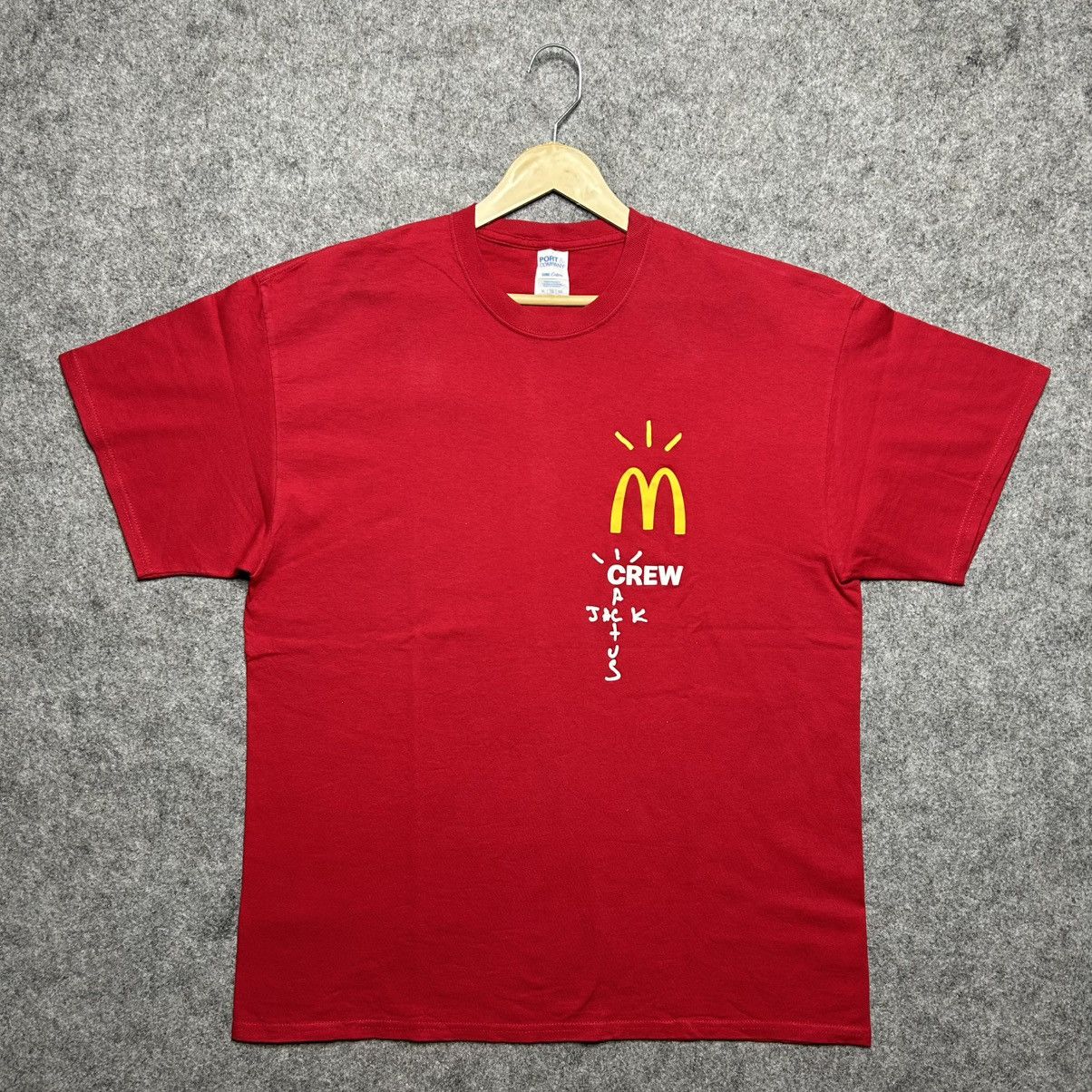 Travis Scott McDonalds Cactus Jack Tee Red Crew Employee Size US S / EU 44-46 / 1 - 2 Thumbnail