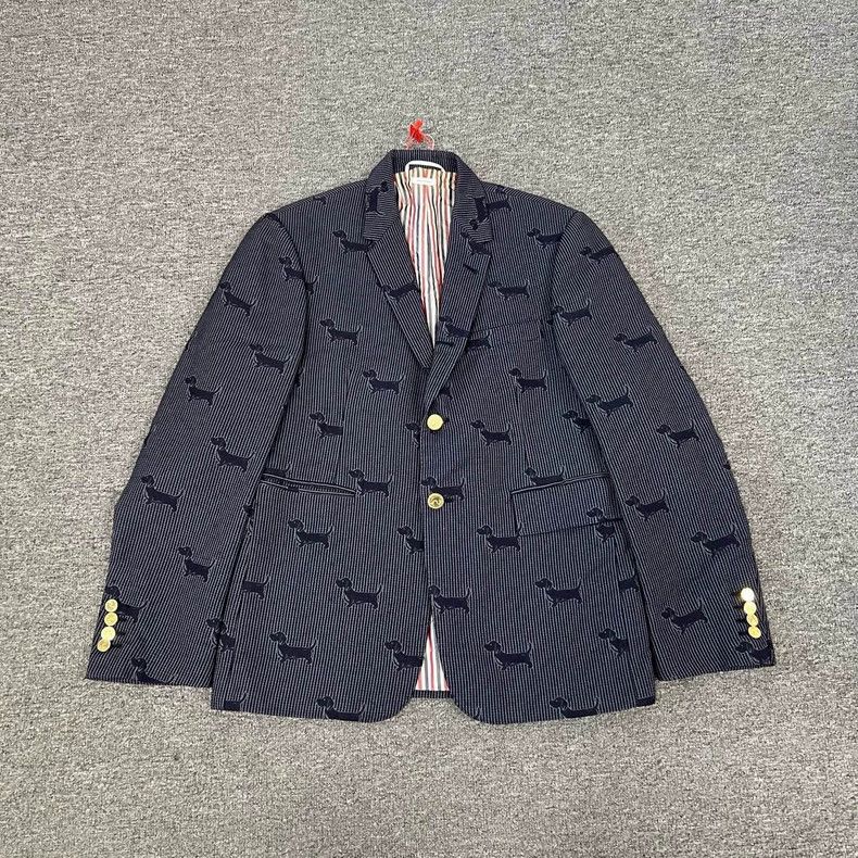Thom Browne Thom Browne Size 2 Full Indian dachshund gold buckle blazer Size 40R - 1 Thumbnail