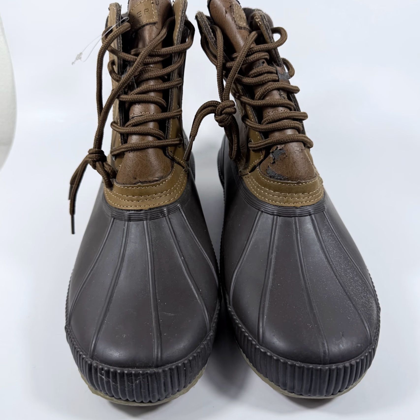 Tommy Hilfiger Tommy Hilfiger Charlie Duck Boots Men Brown Leather Rubber Shell Lace-Up - 13 Size US 13 / EU 46 - 3 Thumbnail