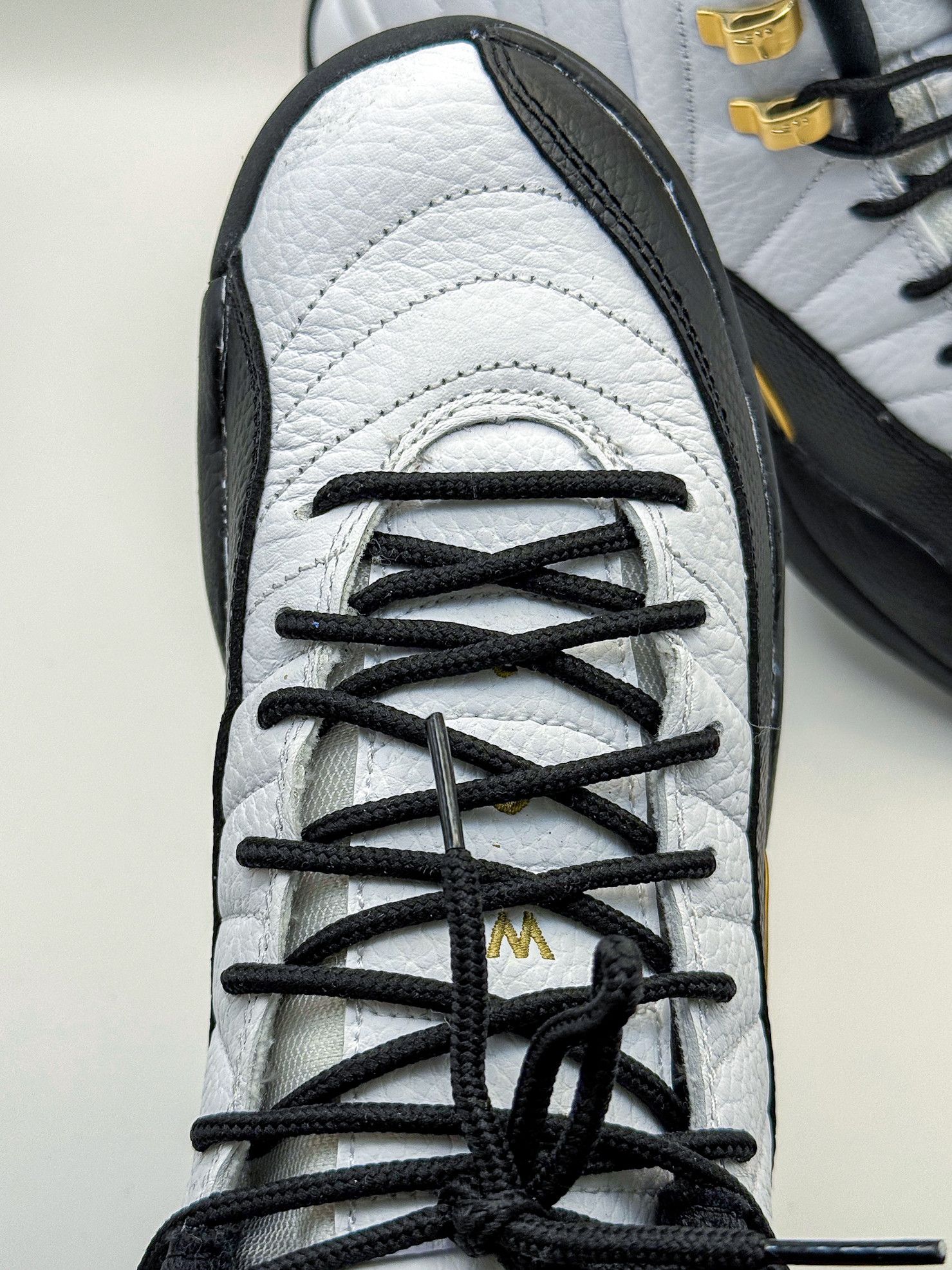 Nike Air Jordan 12 Retro GS "Royalty Taxi" 2021 White Black Size US 7 / EU 40 - 6 Thumbnail