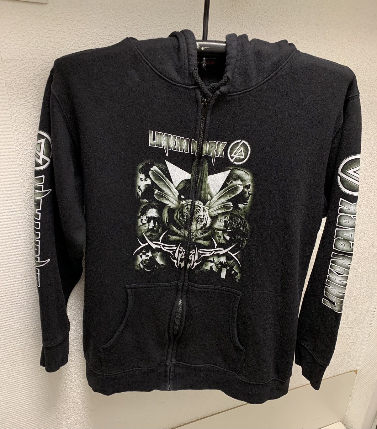 Band Tees Linkin Park vintage black zip hoodie L sz 1990th 90th full Size US L / EU 52-54 / 3 - 1 Thumbnail