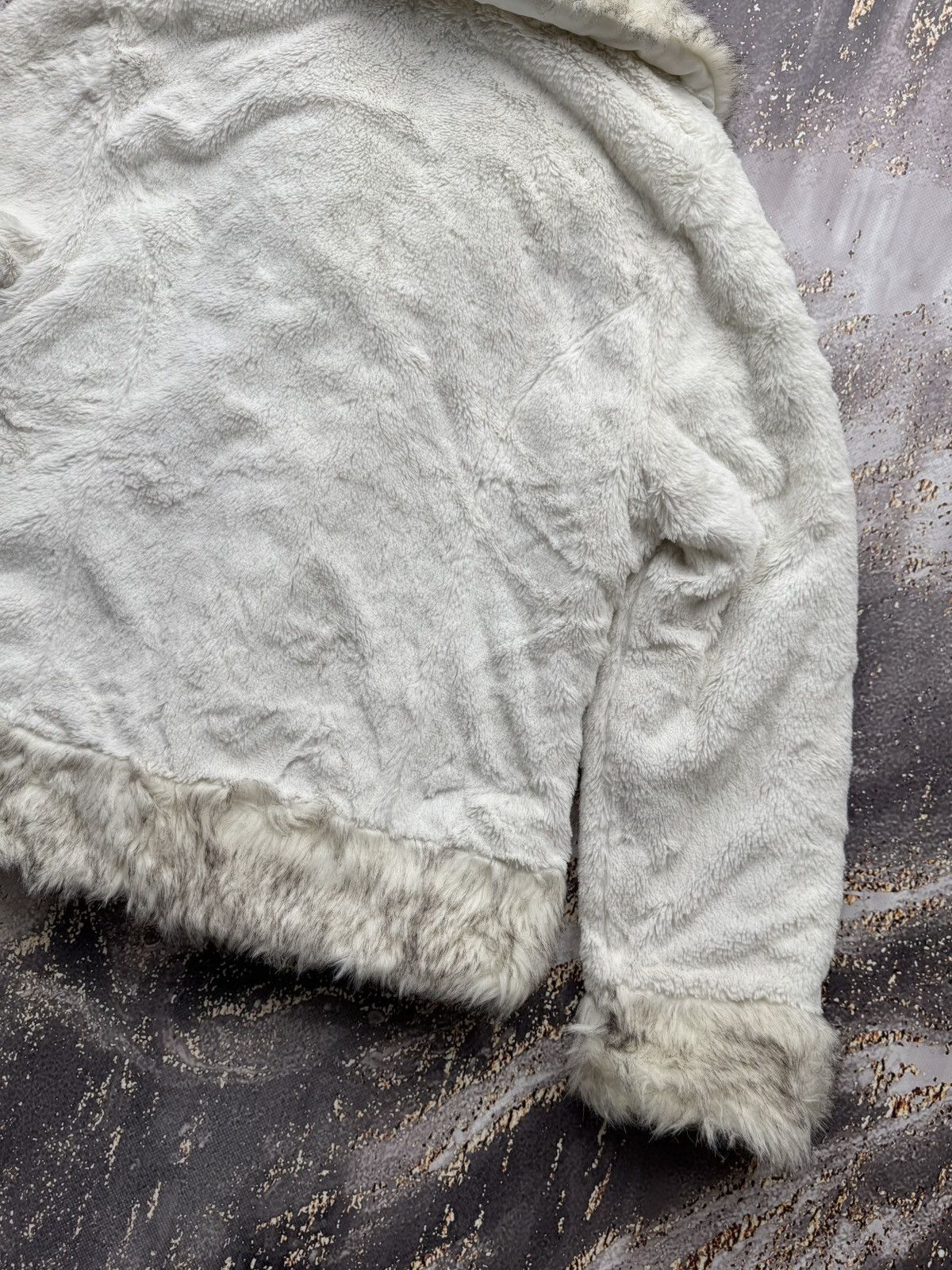 Japanese Brand Vintage Faux Fur Mini Coat Size L / US 10 / IT 46 - 10 Thumbnail