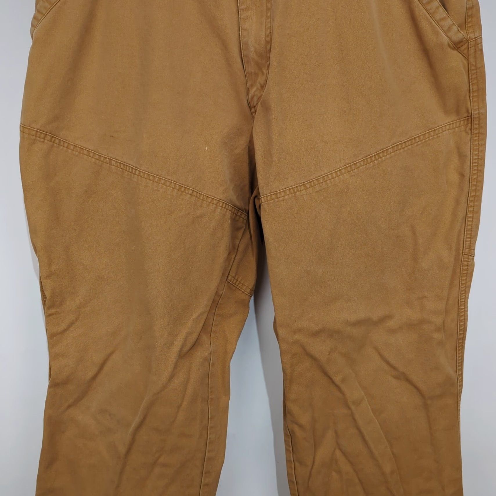 Orvis Orvis Mens Work Pants Tan Cotton Canvas Flat Front Pockets 36x30 Size US 36 / EU 52 - 4 Thumbnail