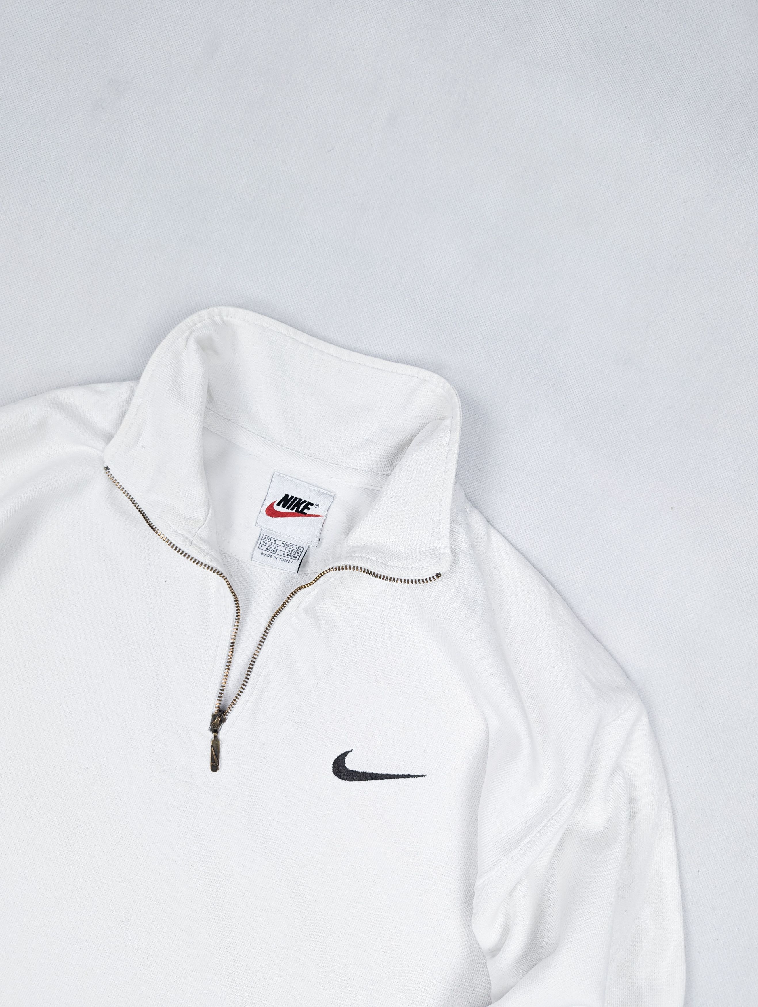 Nike × Vintage Nike vintage white half zip sweatshirt S Size US S / EU 44-46 / 1 - 2 Thumbnail