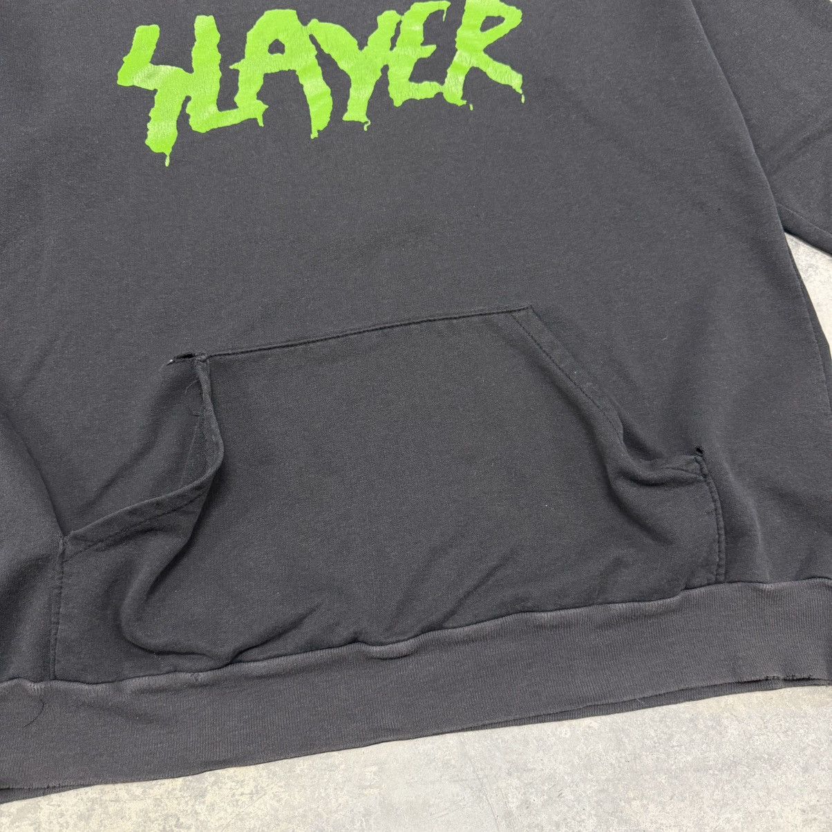 Vintage 2002 Vintage Faded Slayer Gas Mask Erd Chrome Hoodie Size US XL / EU 56 / 4 - 5 Thumbnail