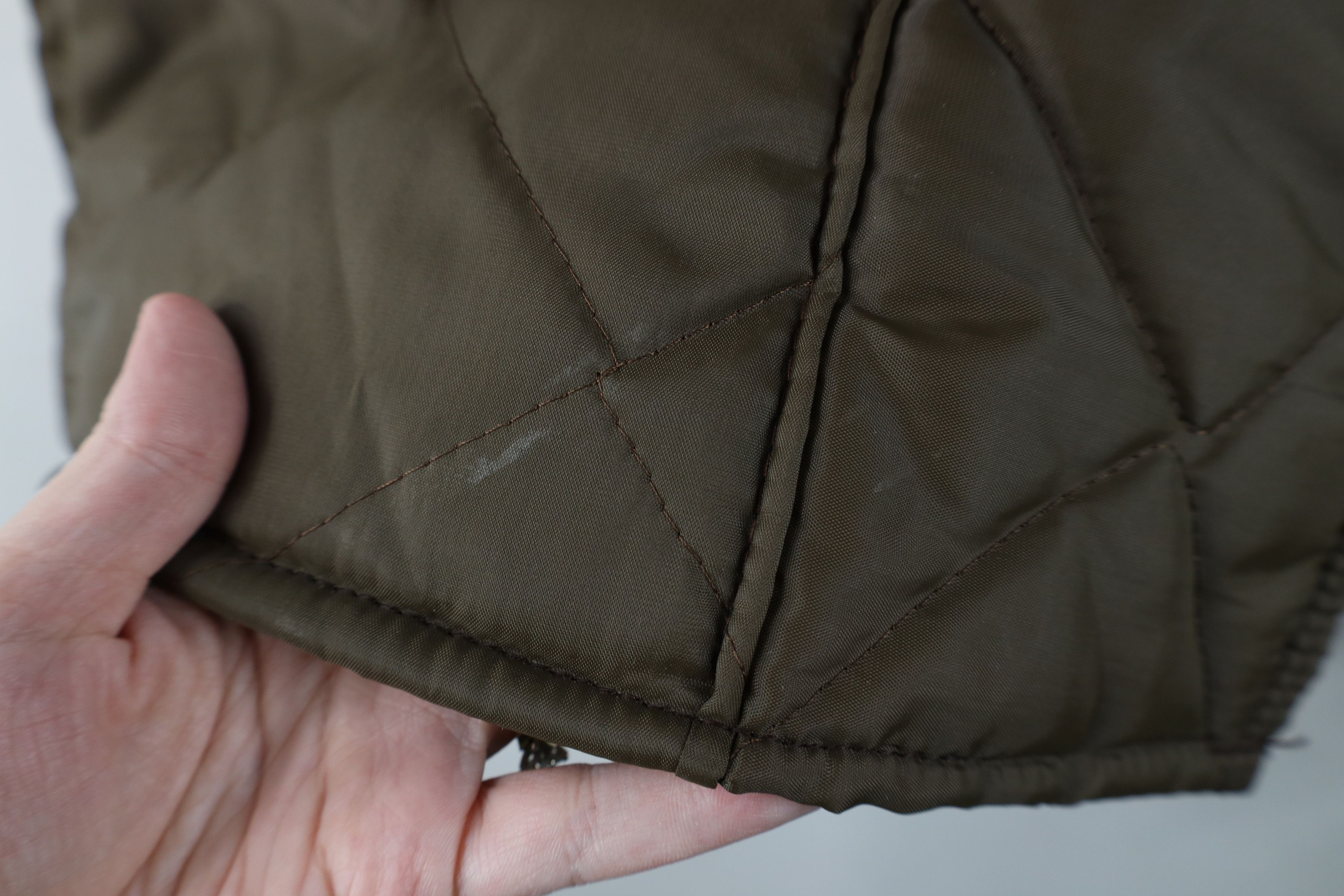 Vintage Vintage 70s Streetwear Blank Quilted Puffer Jacket Brown USA Size US XL / EU 56 / 4 - 4 Thumbnail