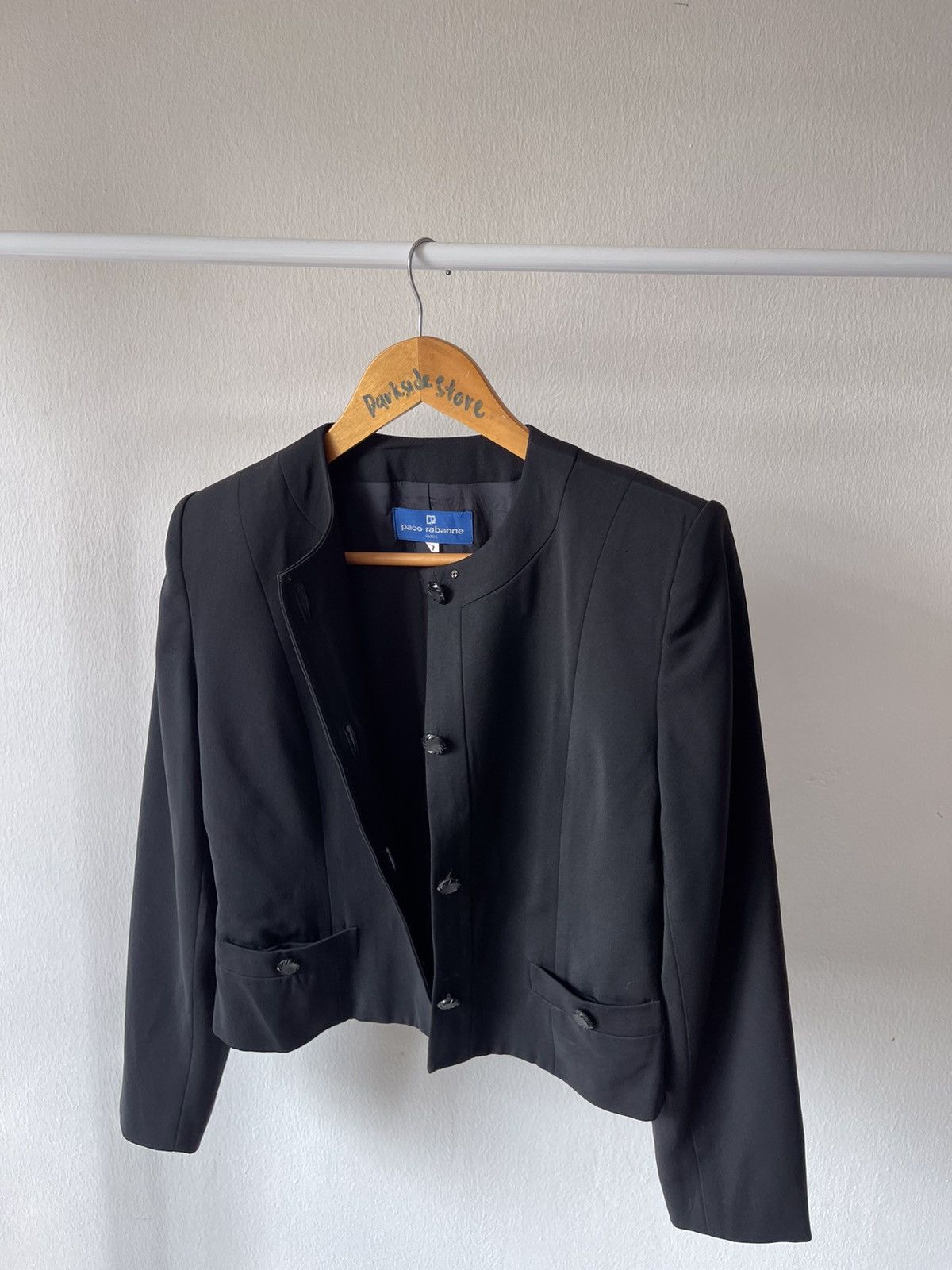 Paco Rabanne 80s Paco Rabanne Crop blazer Size S / US 4 / IT 40 - 5 Thumbnail