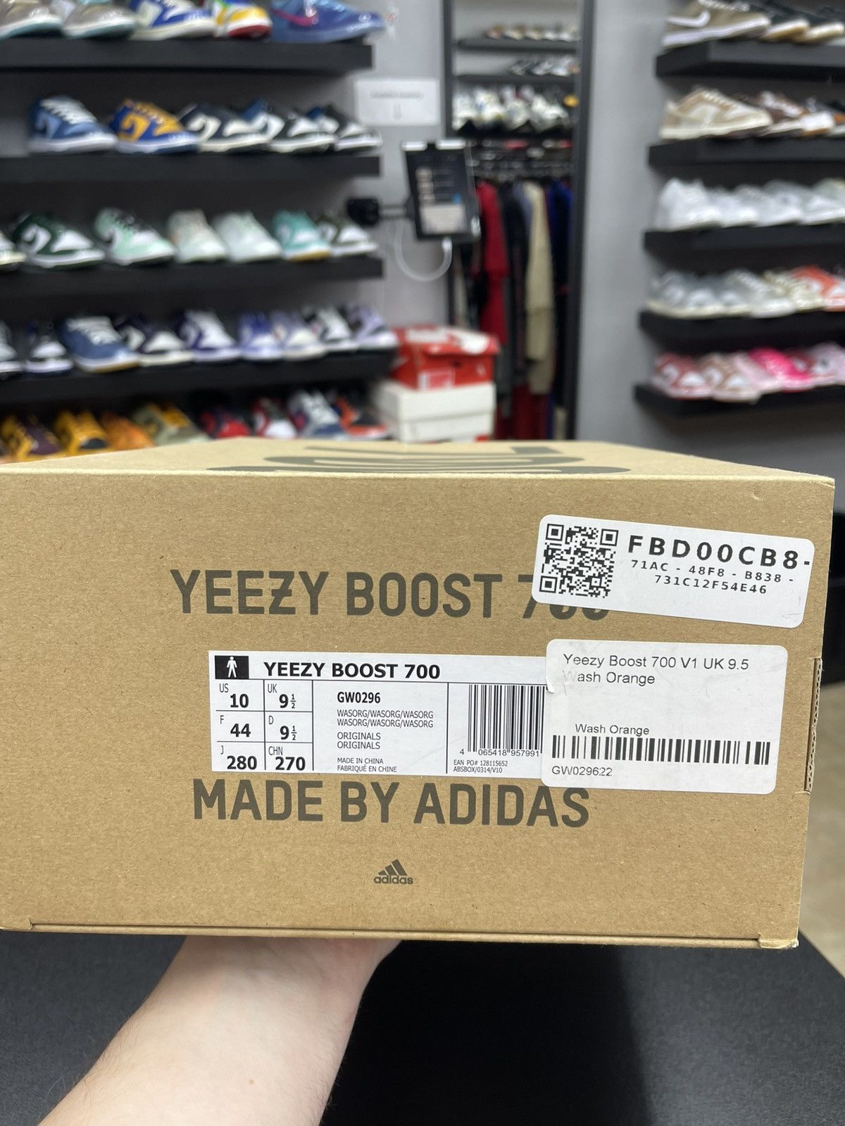 Adidas Size 10 - adidas Yeezy 700 Wash Orange Very Clean! Size US 10 / EU 43 - 12 Thumbnail